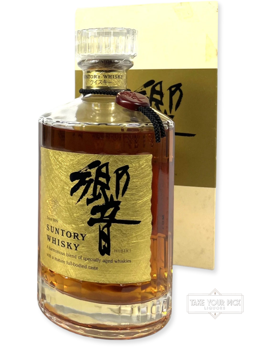 Hibiki 1990's Gold Label with box - 86 Proof - Bottle Front