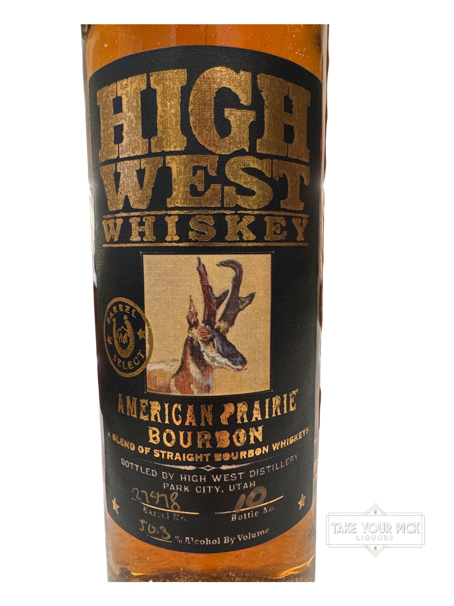 High West American Prairie Bourbon Kappy’s 1940 Barrel Society 100.6 Proof 750ml