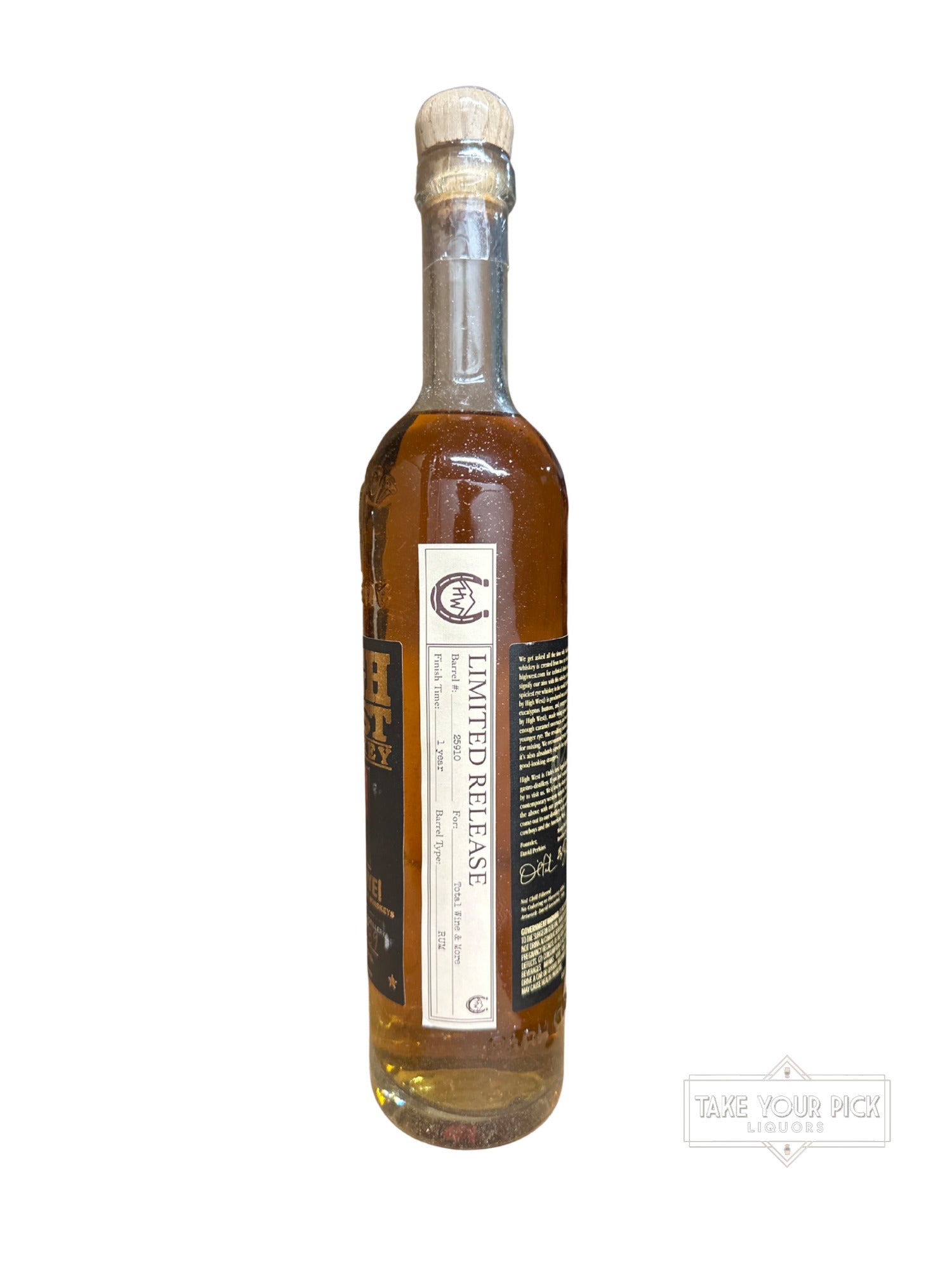 High West Double Rye Total Wine Rum Cask 102.2 Proof 750ml