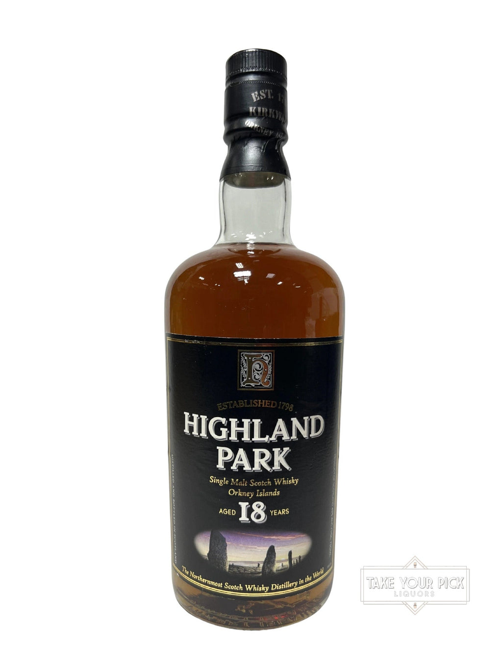 Highland Park 18-year 1990's dumpy bottle - 86 Proof