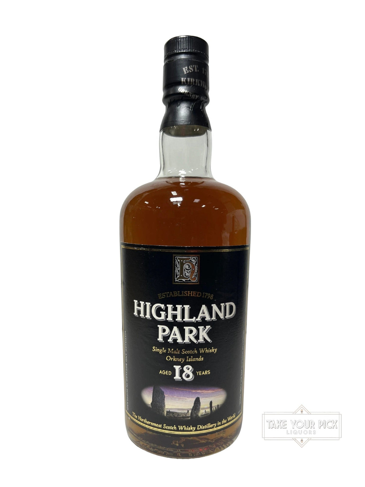 Highland Park 18-year 1990's dumpy bottle