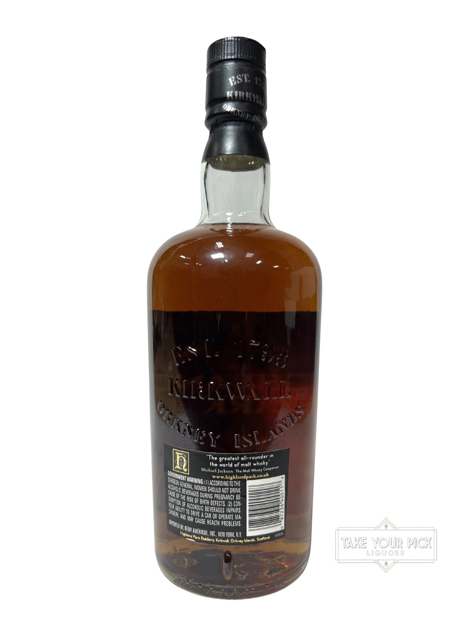 Highland Park 18-year 1990's dumpy bottle - 86 Proof