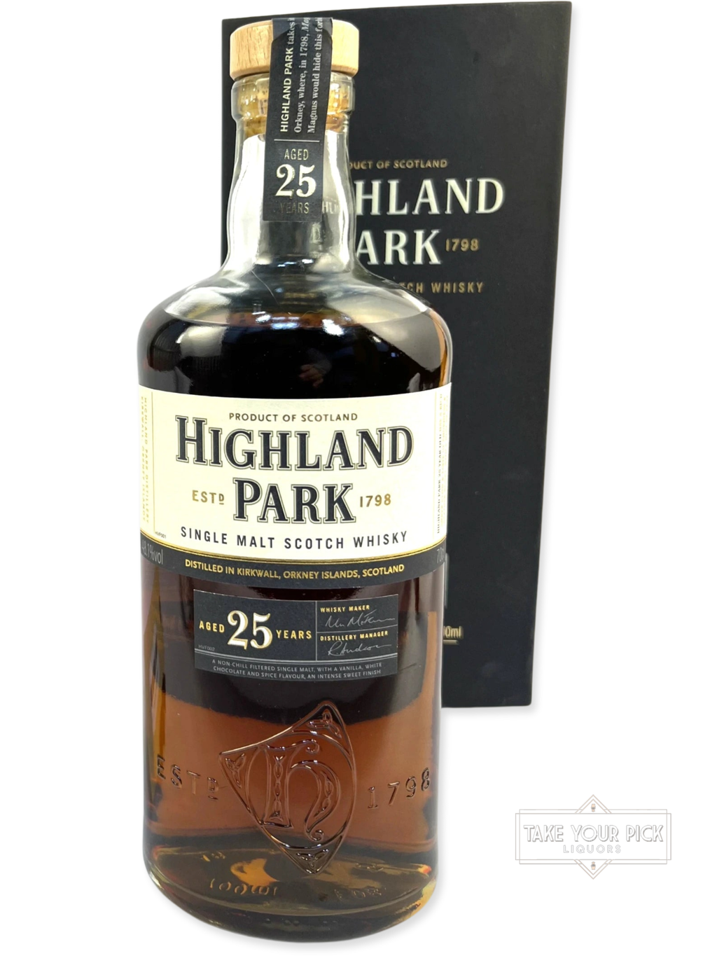 Highland Park 25-year 2012 Release (700ml) - 96.2 Proof - Bottle Front