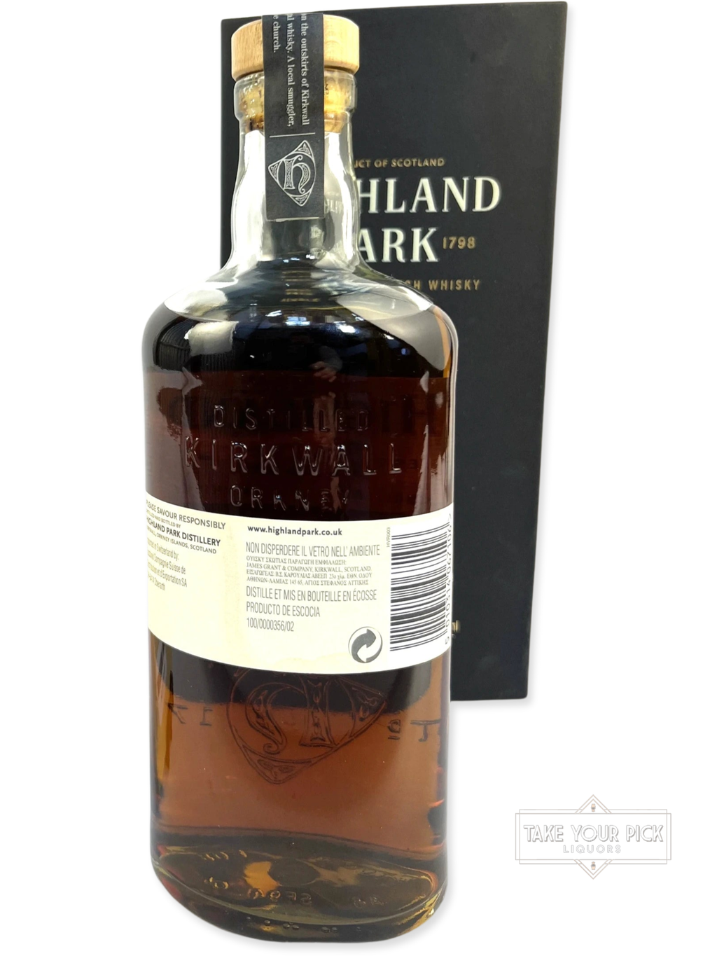 Highland Park 25-year 2012 Release (700ml) - 96.2 Proof - Bottle Back