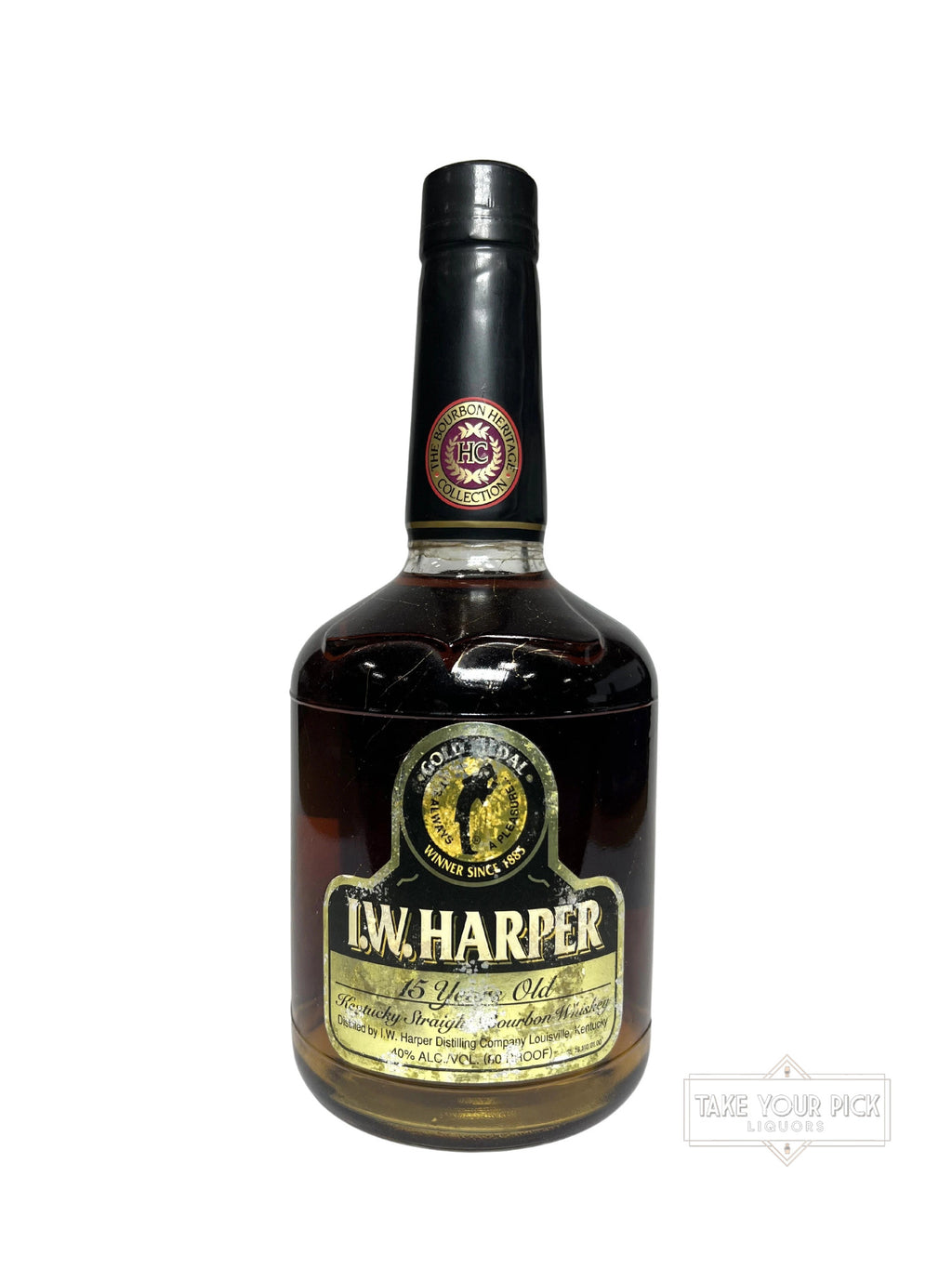 I.W. Harper 15 Year Old Kentucky Straight Bourbon Whiskey 1996 - 80 Proof