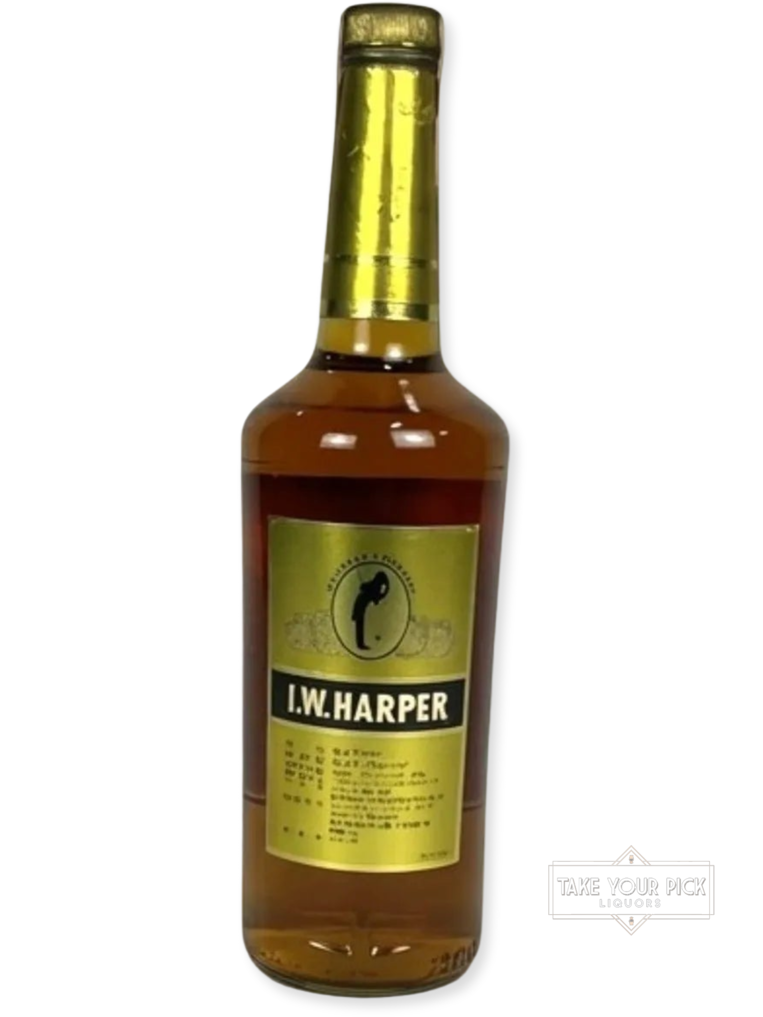 I.W. Harper Bourbon 1995 - 86 Proof - Bottle Back
