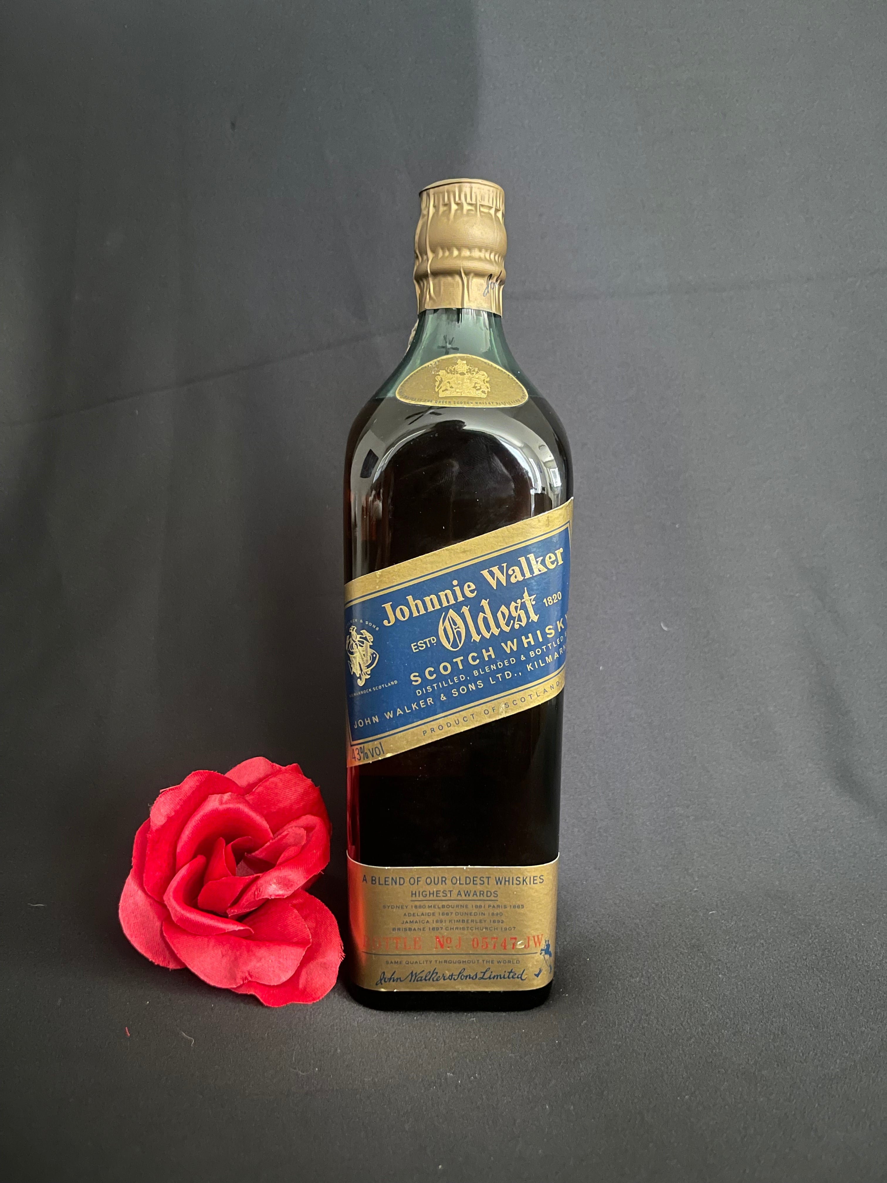 Johnnie Walker Oldest, 1990's predecessor to Blue Label (no box)