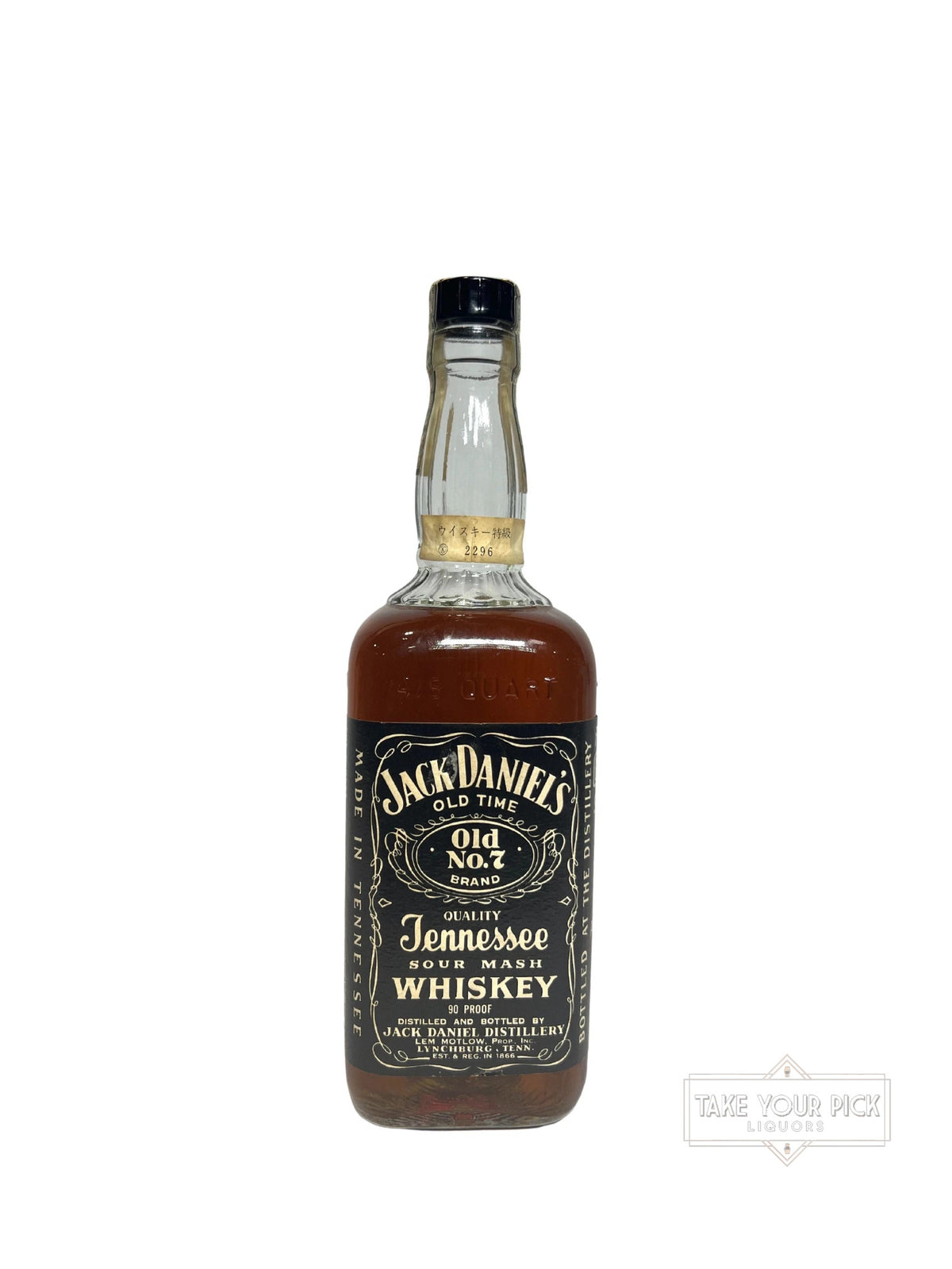 Jack Daniel's Black Label 90 Proof 1970 750ml
