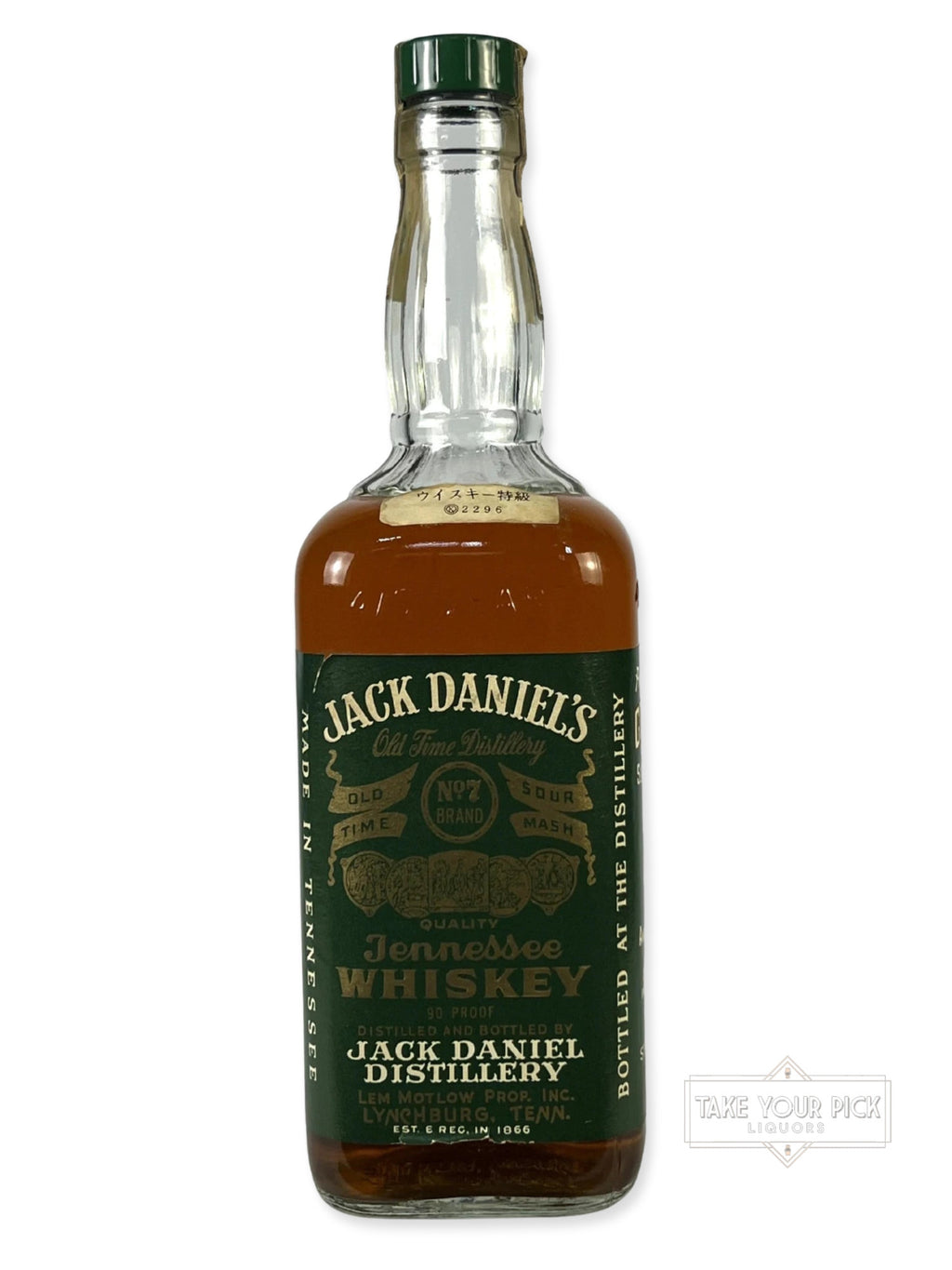 Jack Daniel's Green Label 90pf. 1974