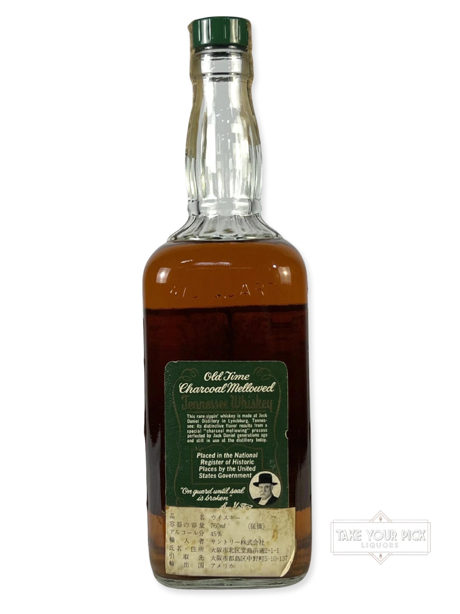 Jack Daniel's Green Label 90pf. 1974