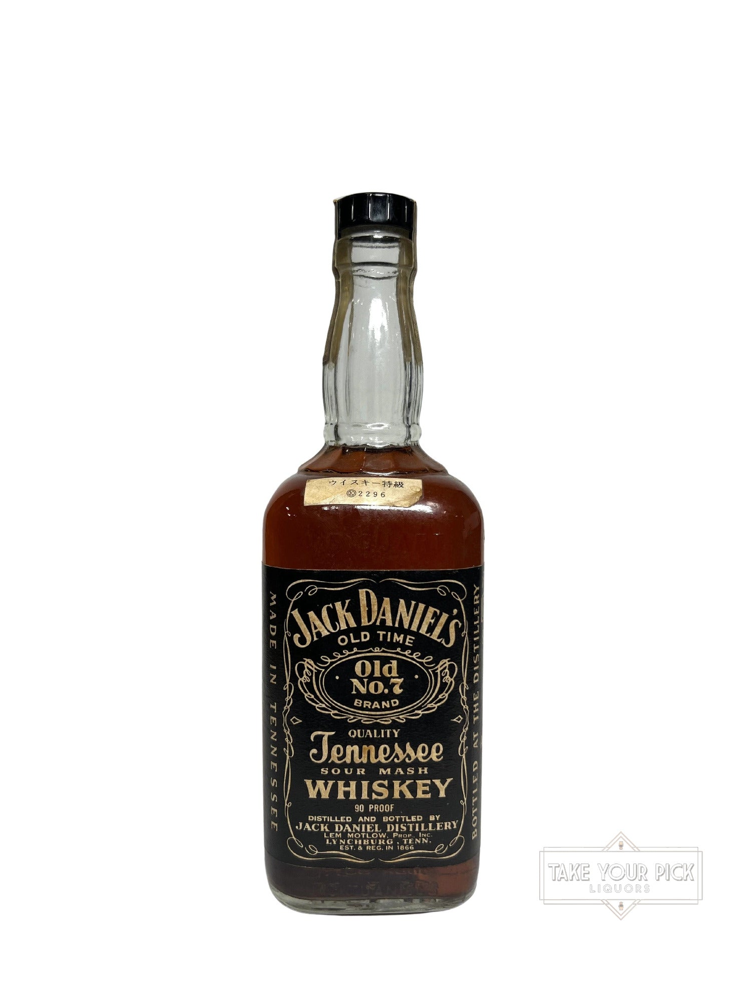 Jack Daniel's Old No.7, 90pf. 1975 - 90 Proof