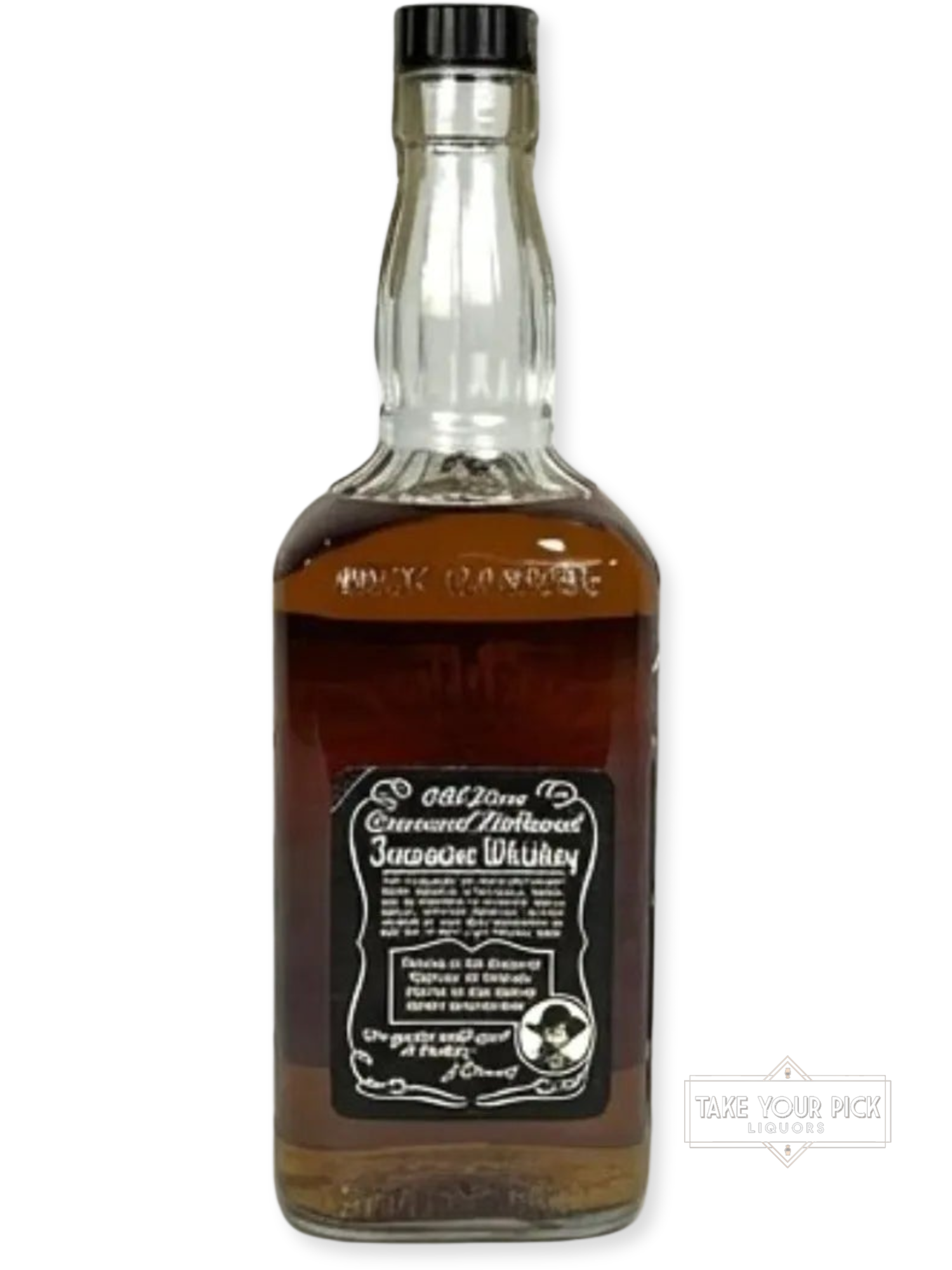 Jack Daniel's Old No. 7, 90pf. 1977 - 90 Proof - Bottle Back