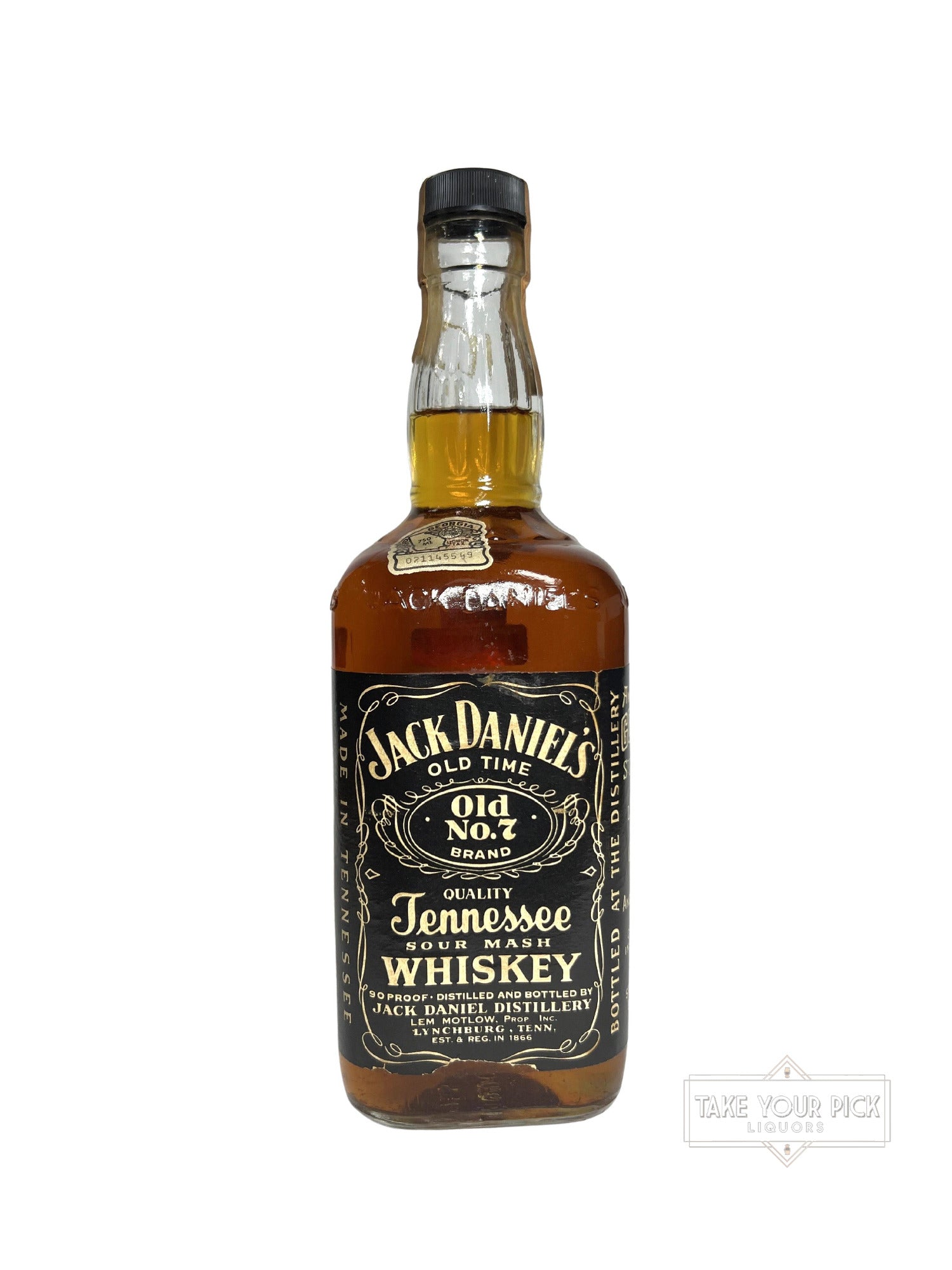 Jack Daniel's Old No. 7, 90pf 1981 - 90 Proof