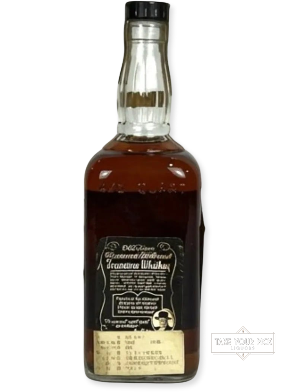 Jack Daniels Old No. 7, 90 proof 1973 - Bottle Back