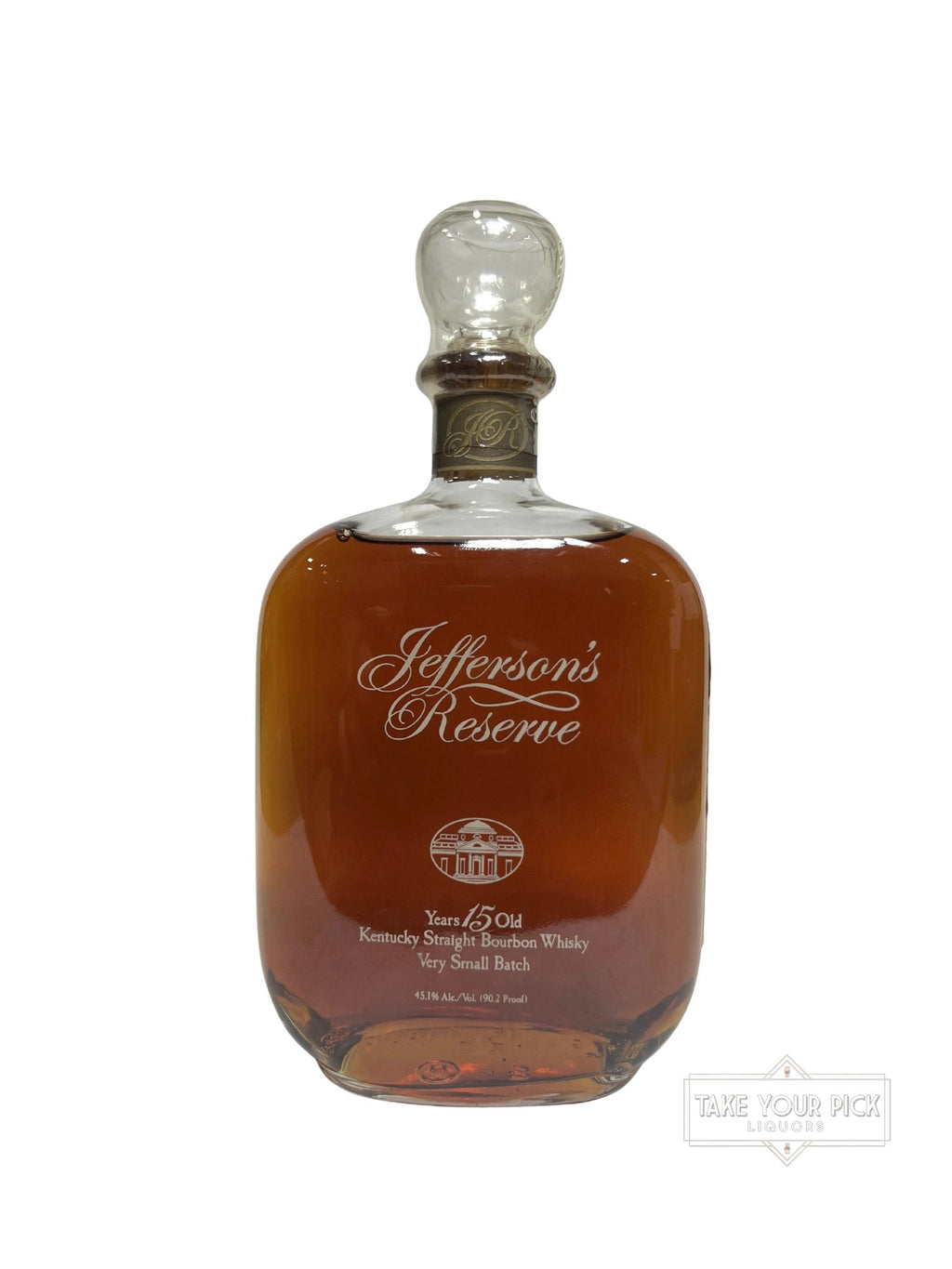Jefferson's 15-year Glass Top 1990's (1st Jefferson's Release) - 90.2 Proof
