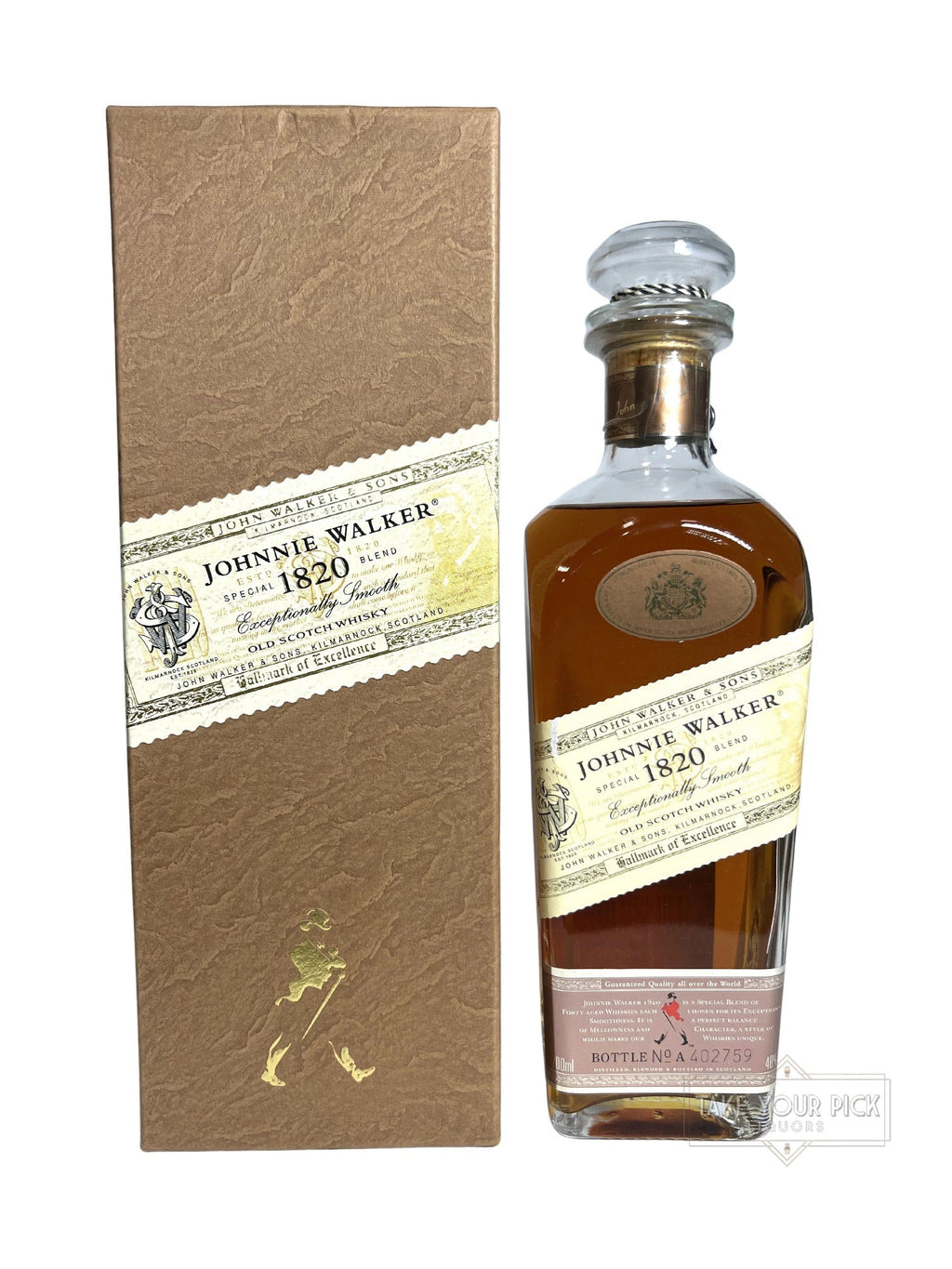 Johnnie Walker 1820 Blend 1990's - 86 Proof