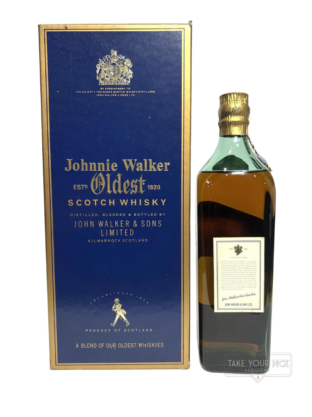 Johnnie Walker Oldest (1990's Predecessor to Blue Label) - 86 Proof