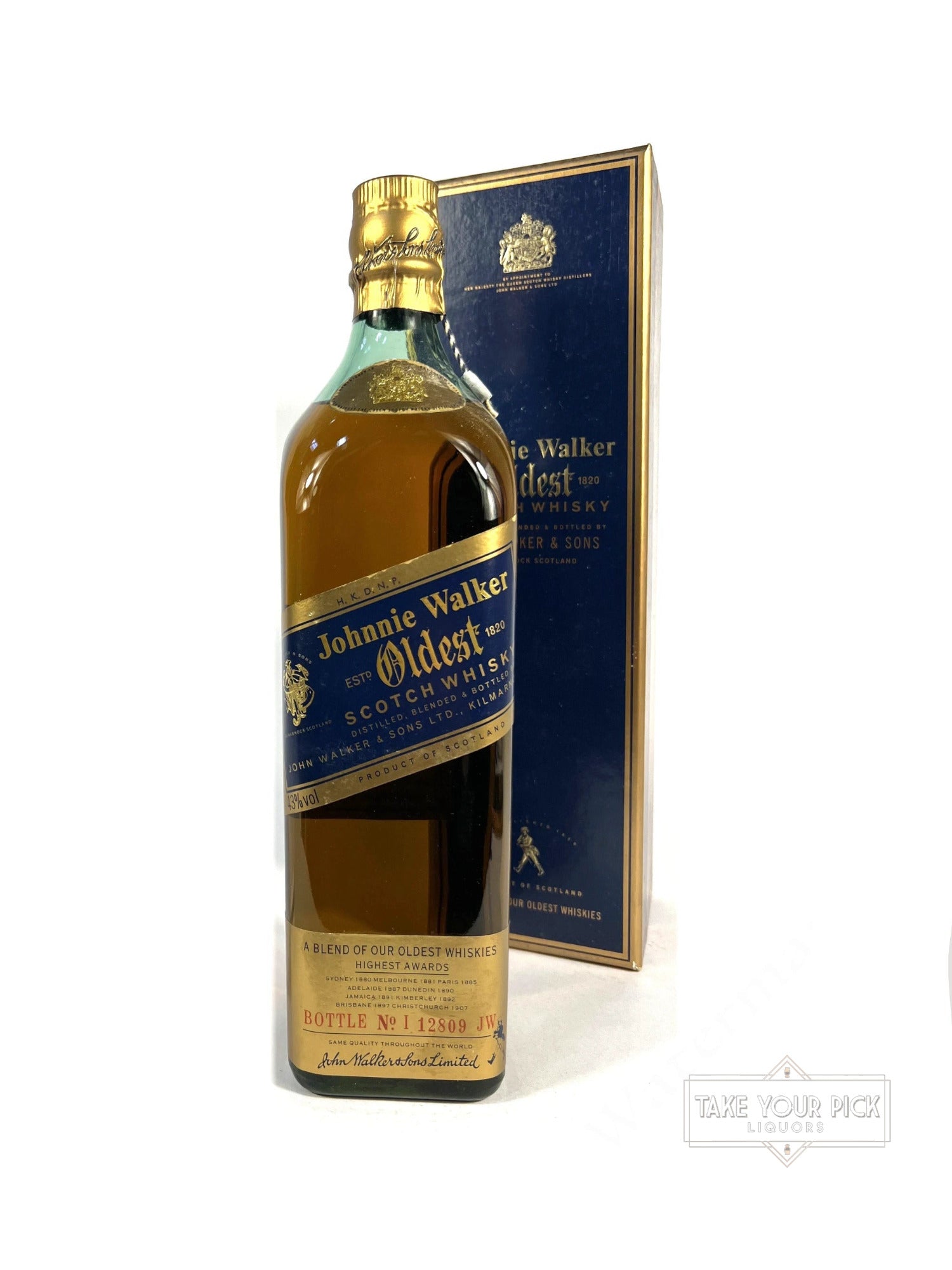 Johnnie Walker Oldest (1990's Predecessor to Blue Label) - 86 Proof