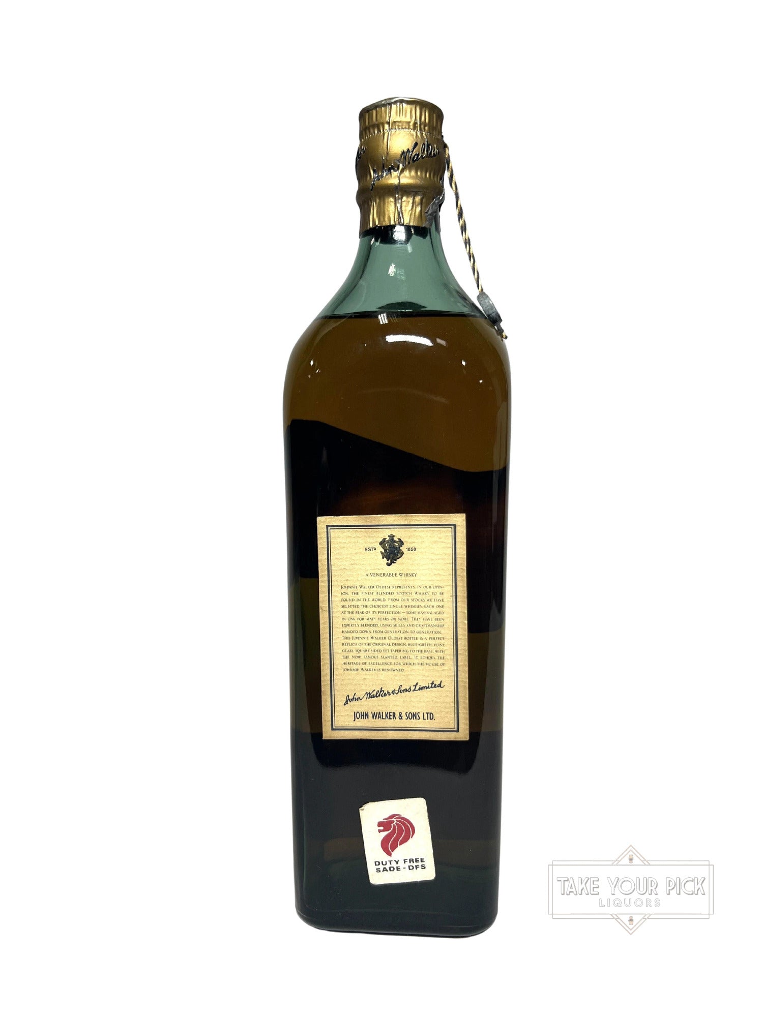 Johnnie Walker Oldest (1990's Predecessor to Blue Label) no box - 86 Proof