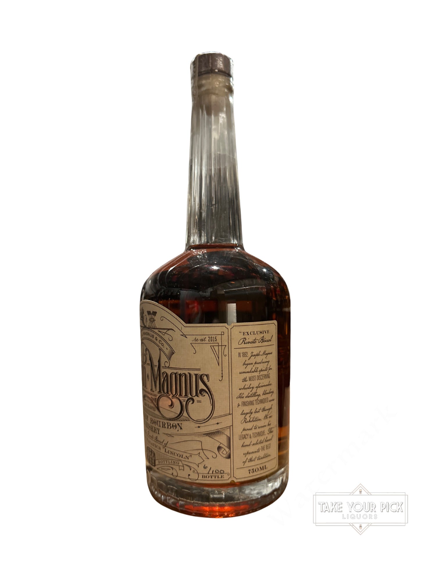 Jos. A. Magnus & Co. Joseph Magnus Straight Bourbon Whiskey 102.9 Proof