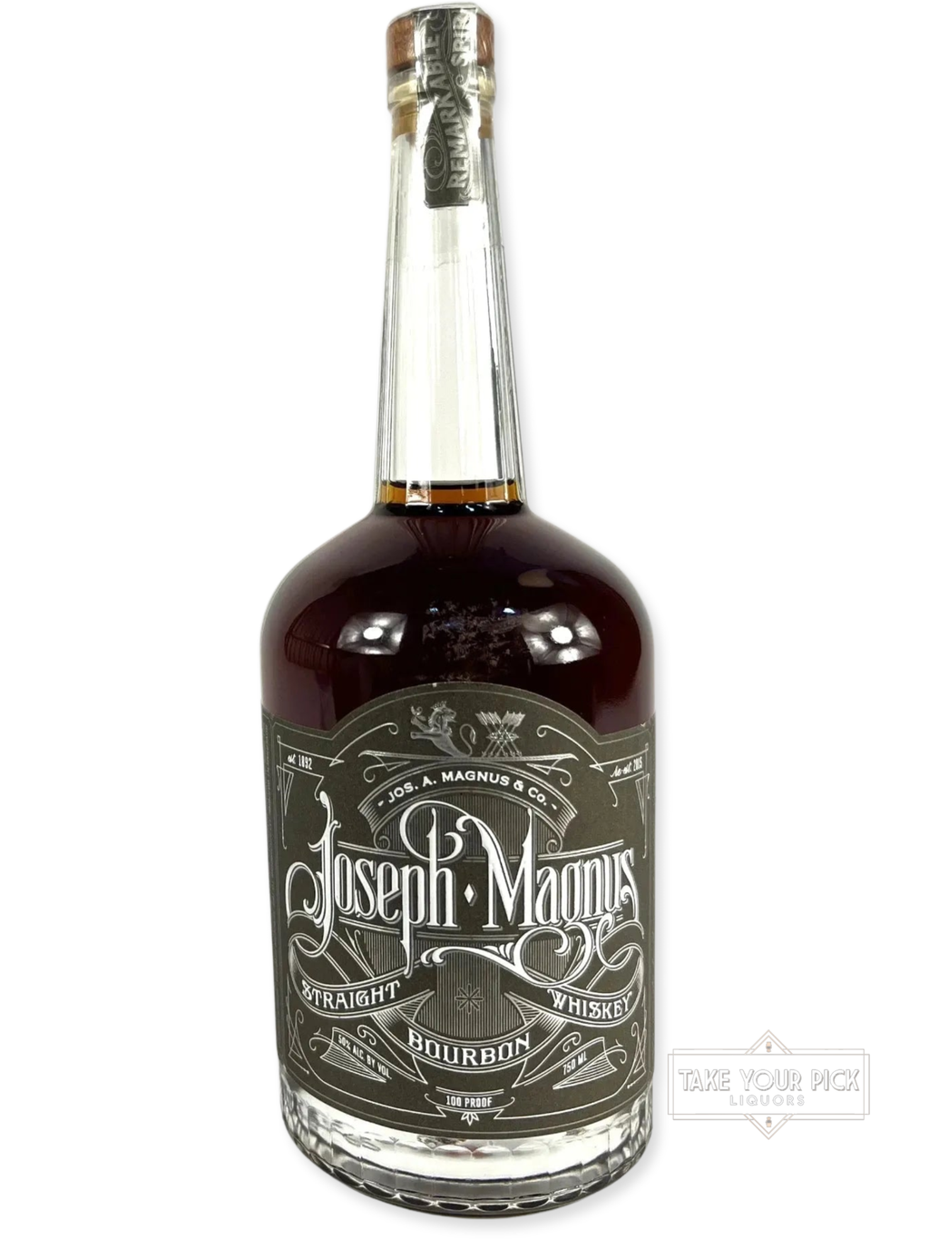 Joseph Magnus Straight Bourbon batch 1 - 100 Proof - Bottle Front