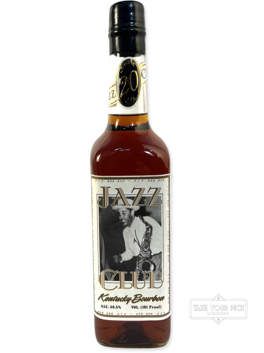 KBD/Willett Jazz Club 20-year 101 proof 1990's - Bottle Front