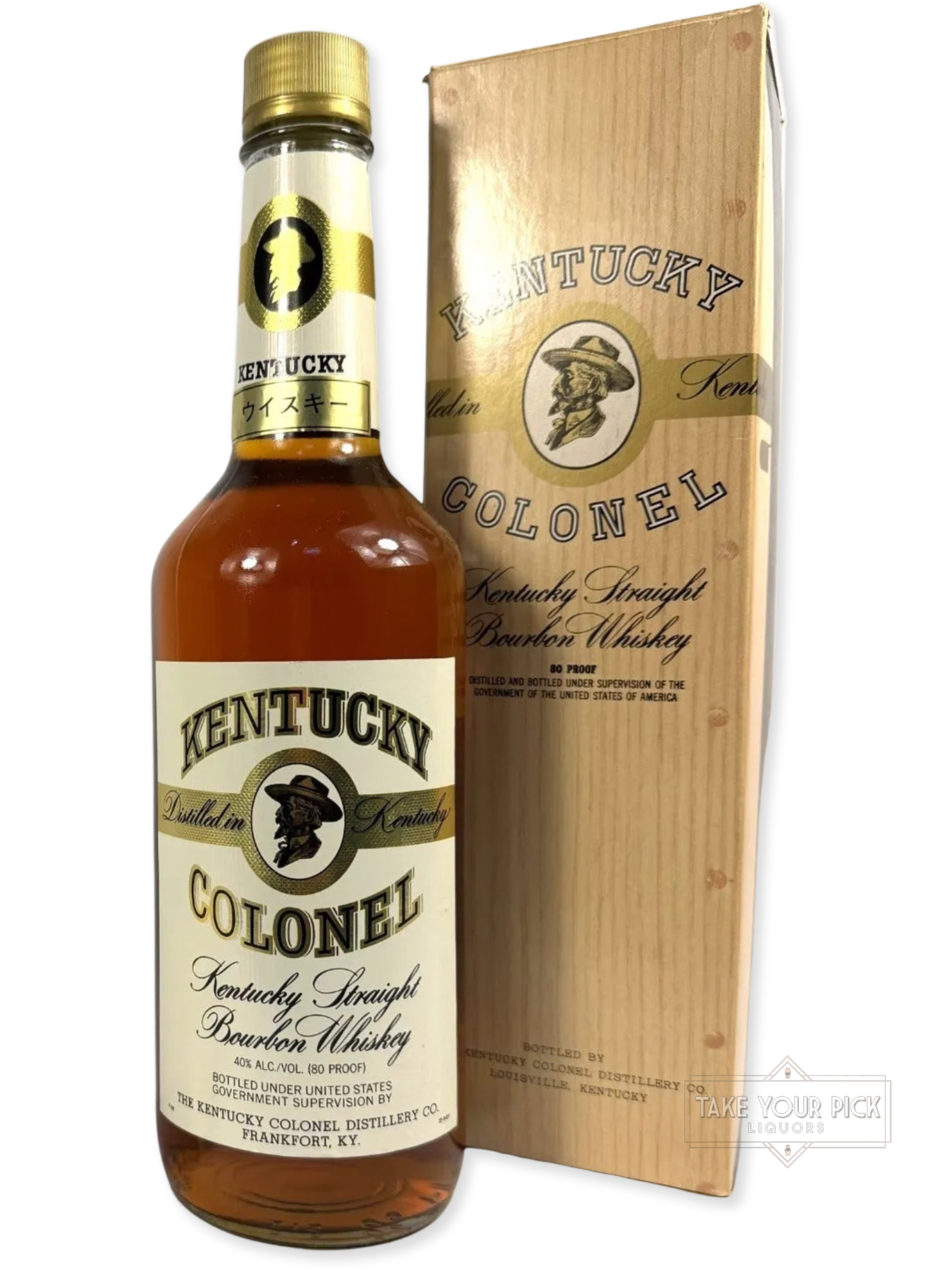 Kentucky Colonel 1988 (National Distillers) - 80 Proof - Bottle Front