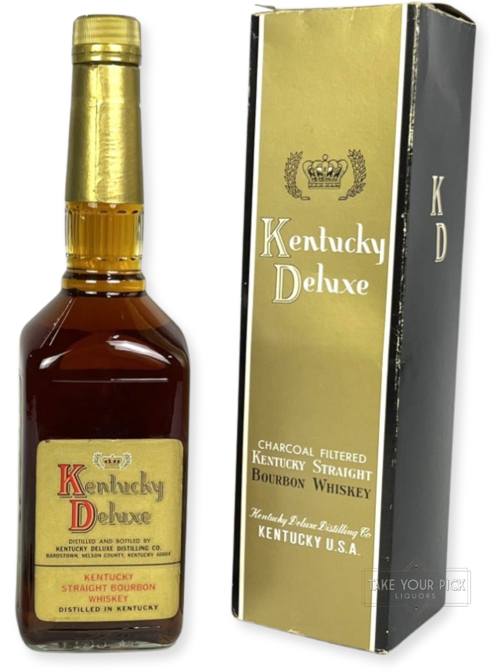 Kentucky Deluxe 8-year 1992 (pre-fire) - 86 Proof - Bottle Back