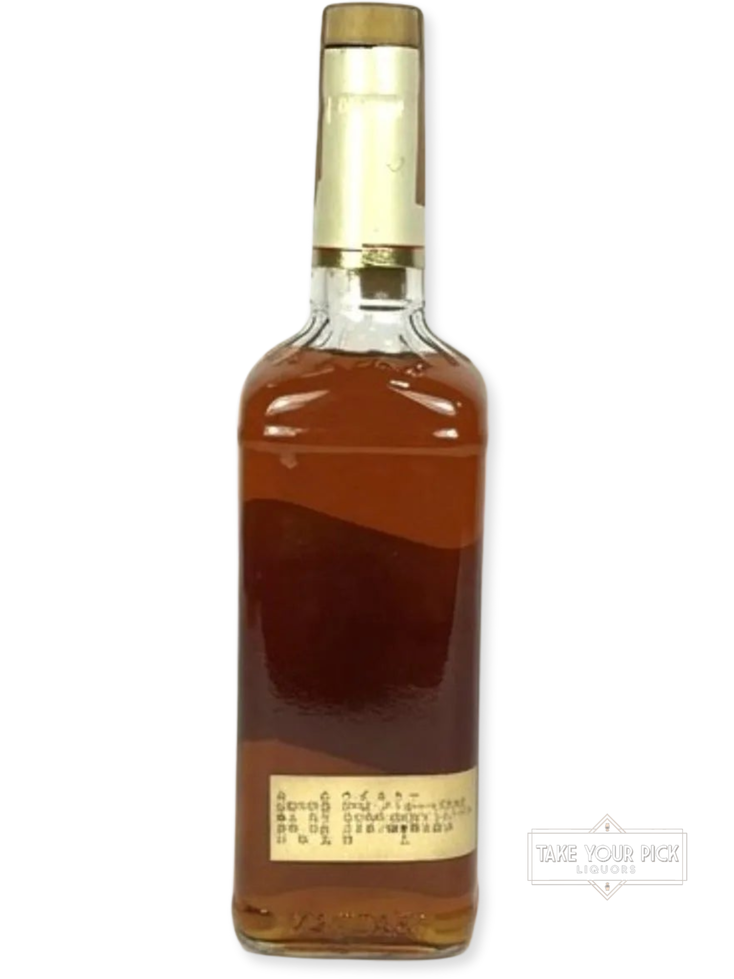 Kentucky Gentleman 1976 - 86 Proof - Bottle Back
