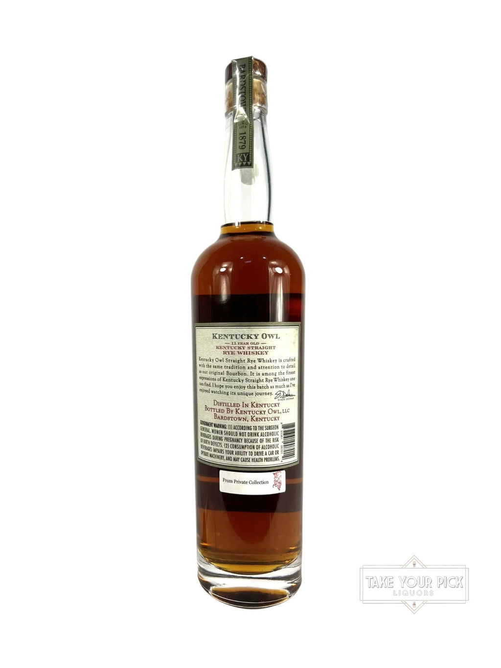 Kentucky Owl Kentucky Rye batch 1 - 110.6 Proof