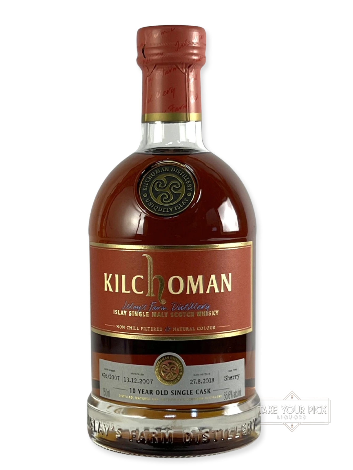 Kilchoman 10 Year Old Single Cask 2018 - 111.2 Proof
