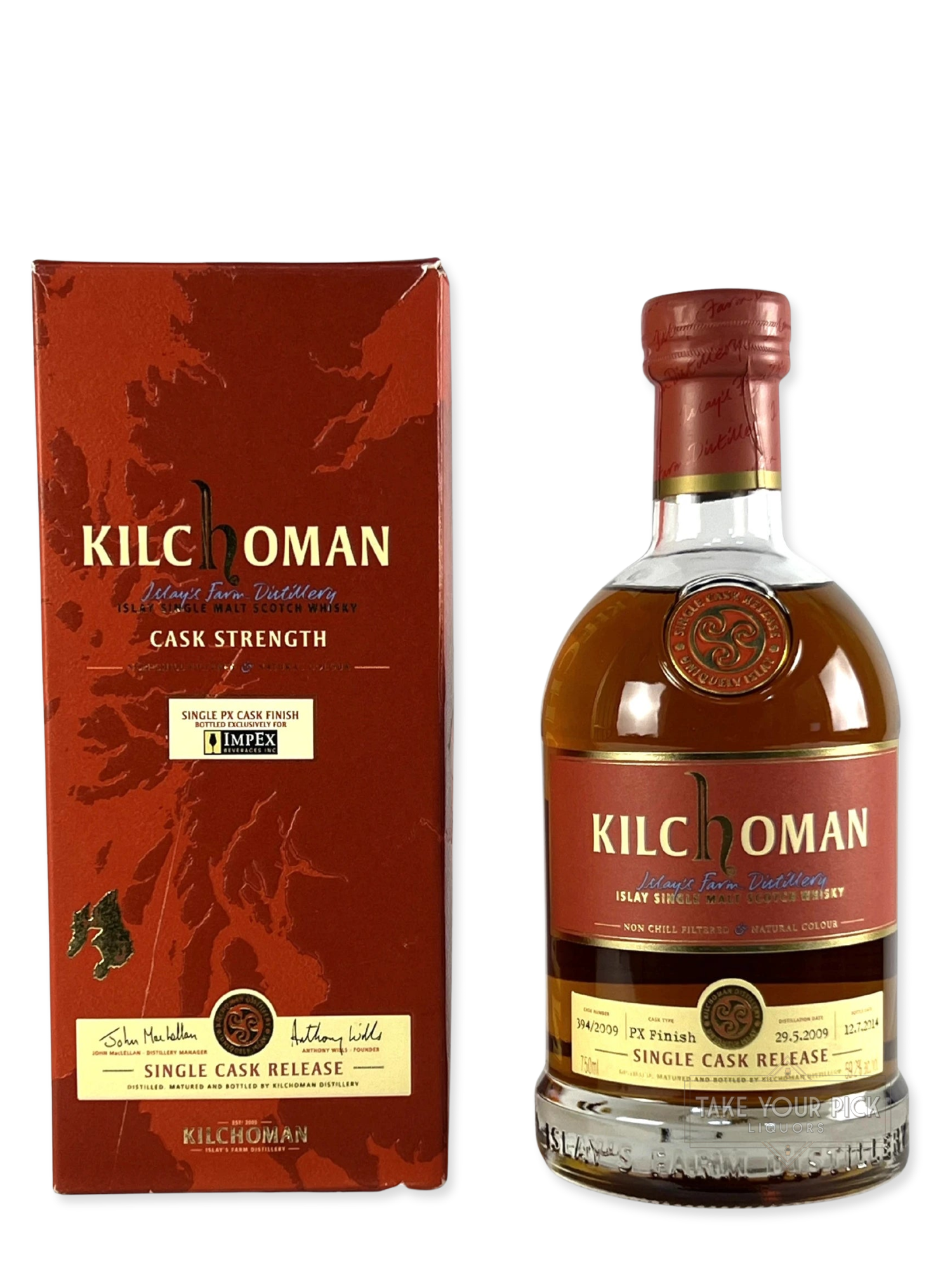 Kilchoman Cask Strength Single Cask 2014 - 59.2 Proof