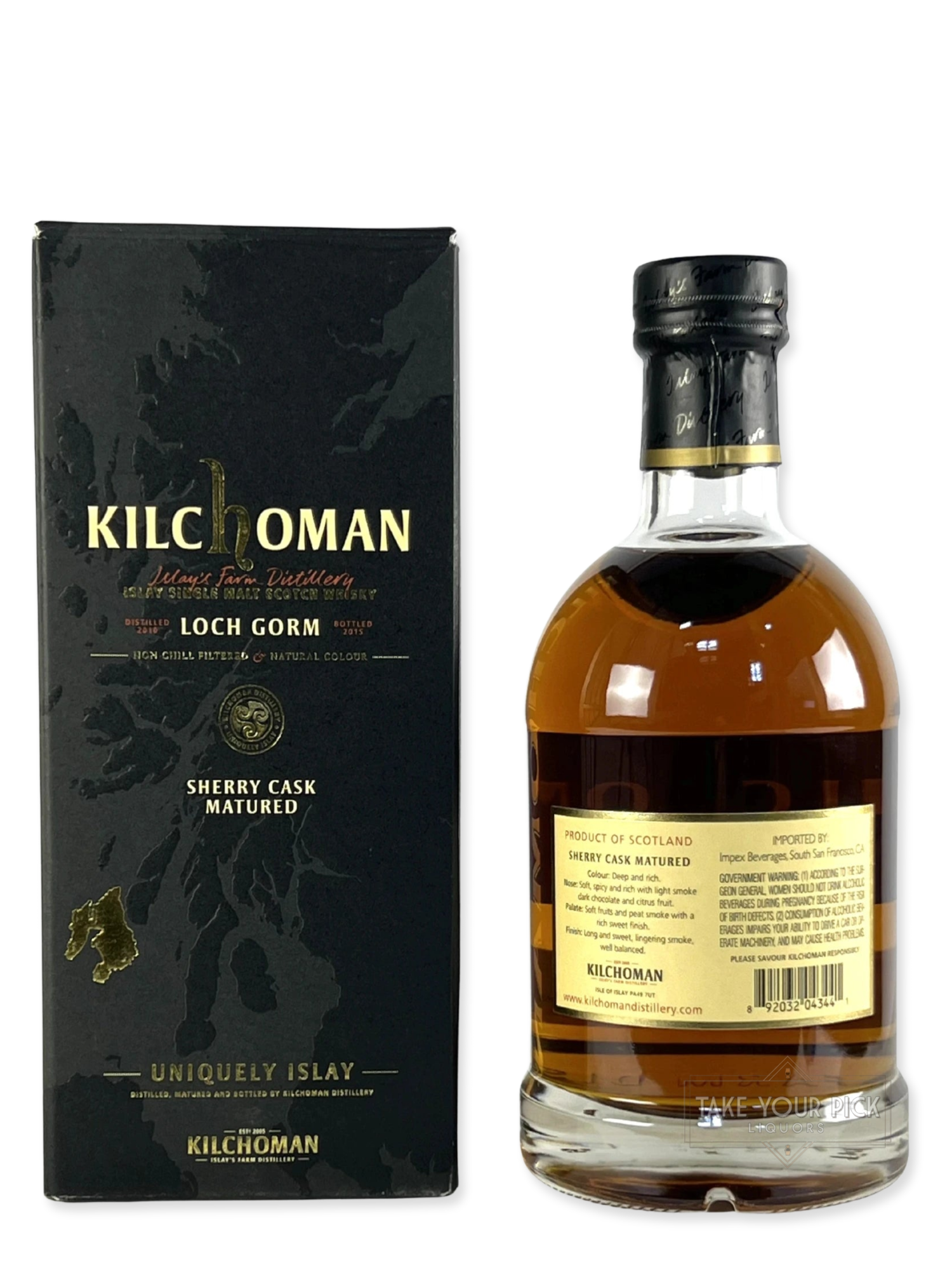 Kilchoman Loch Gorm 2015 - 92 Proof