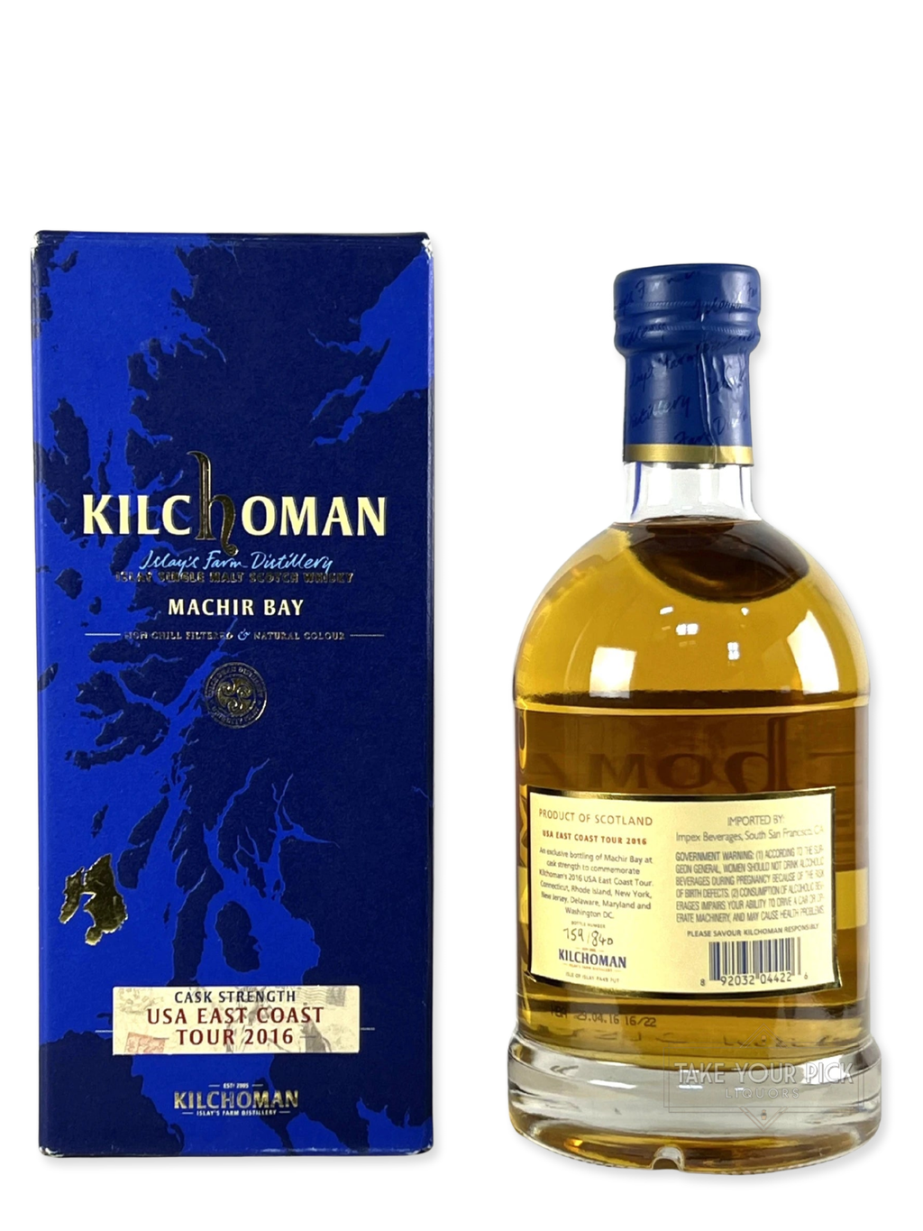 Kilchoman Machir Bay Cask Strength USA East Coast Tour 2016 - 120.3 Proof