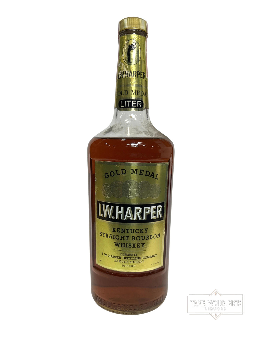 L.W. Harper Gold Medal Liter 1987 - 80 Proof