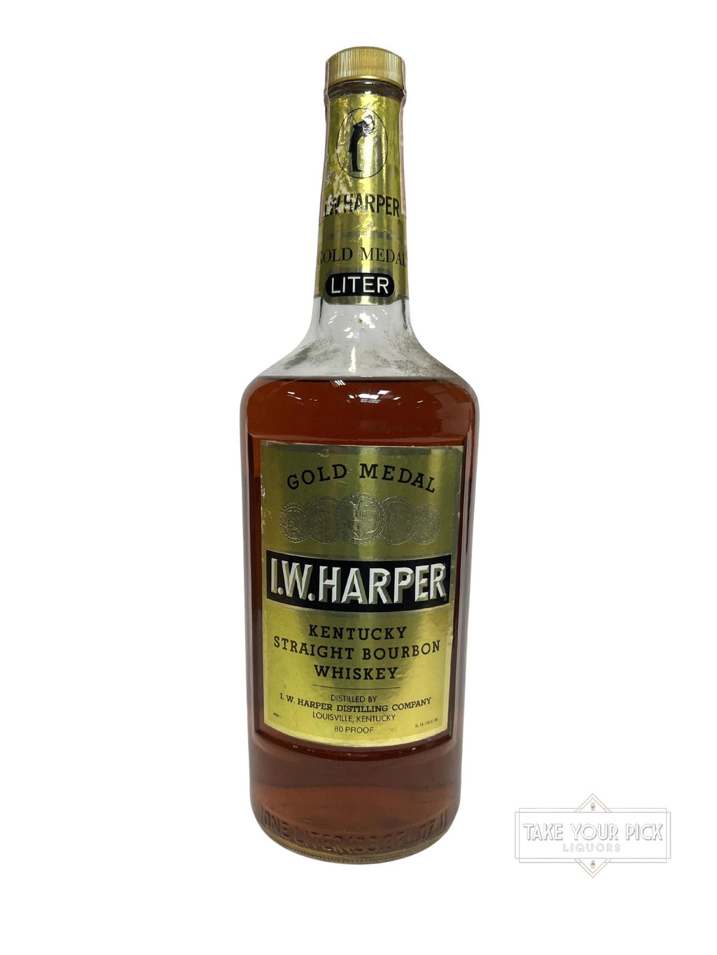 L.W. Harper Gold Medal Liter 1987 - 80 Proof