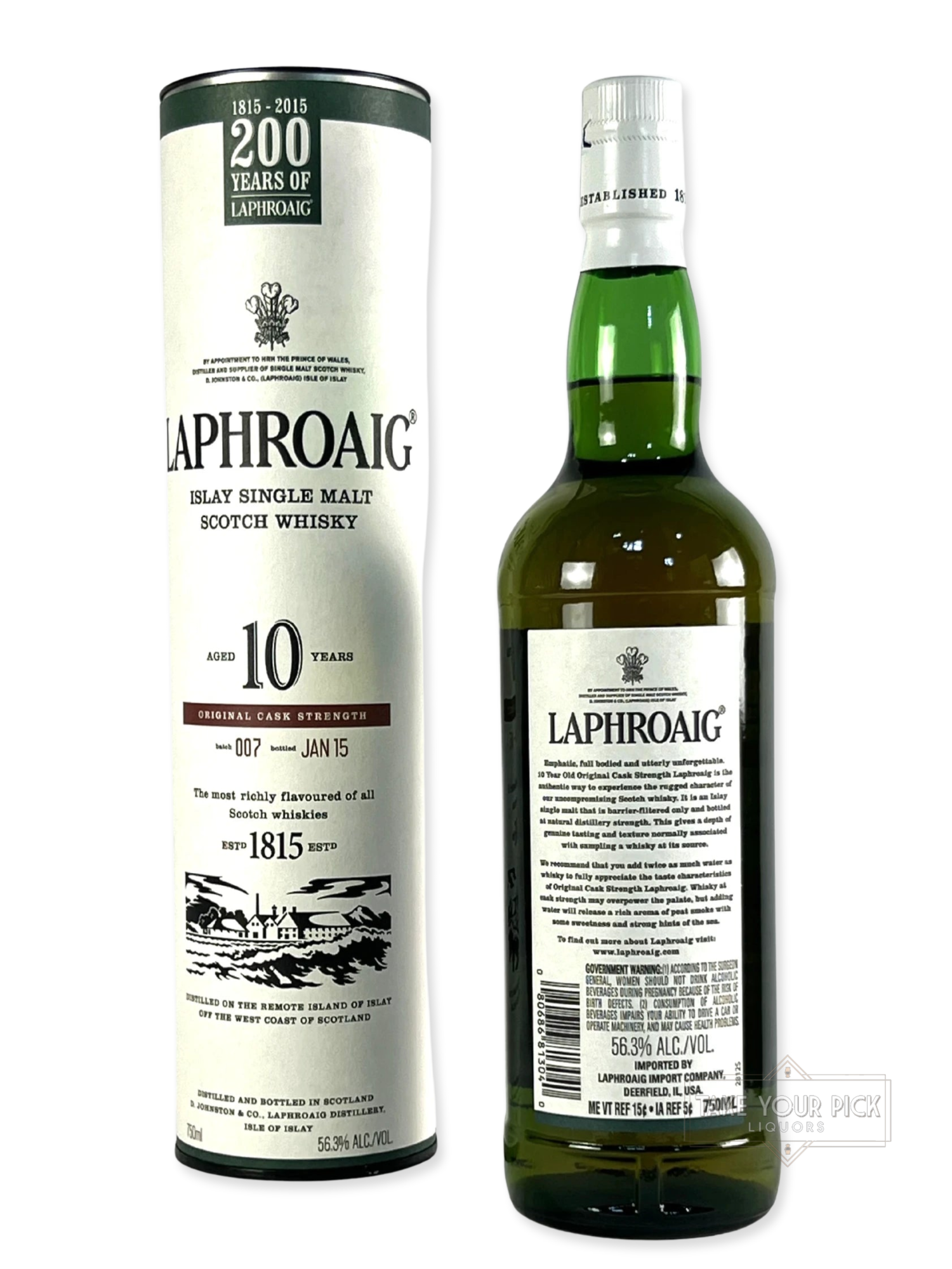 Laphroaig 10-year Cask Strength 2015 - 112.6 Proof