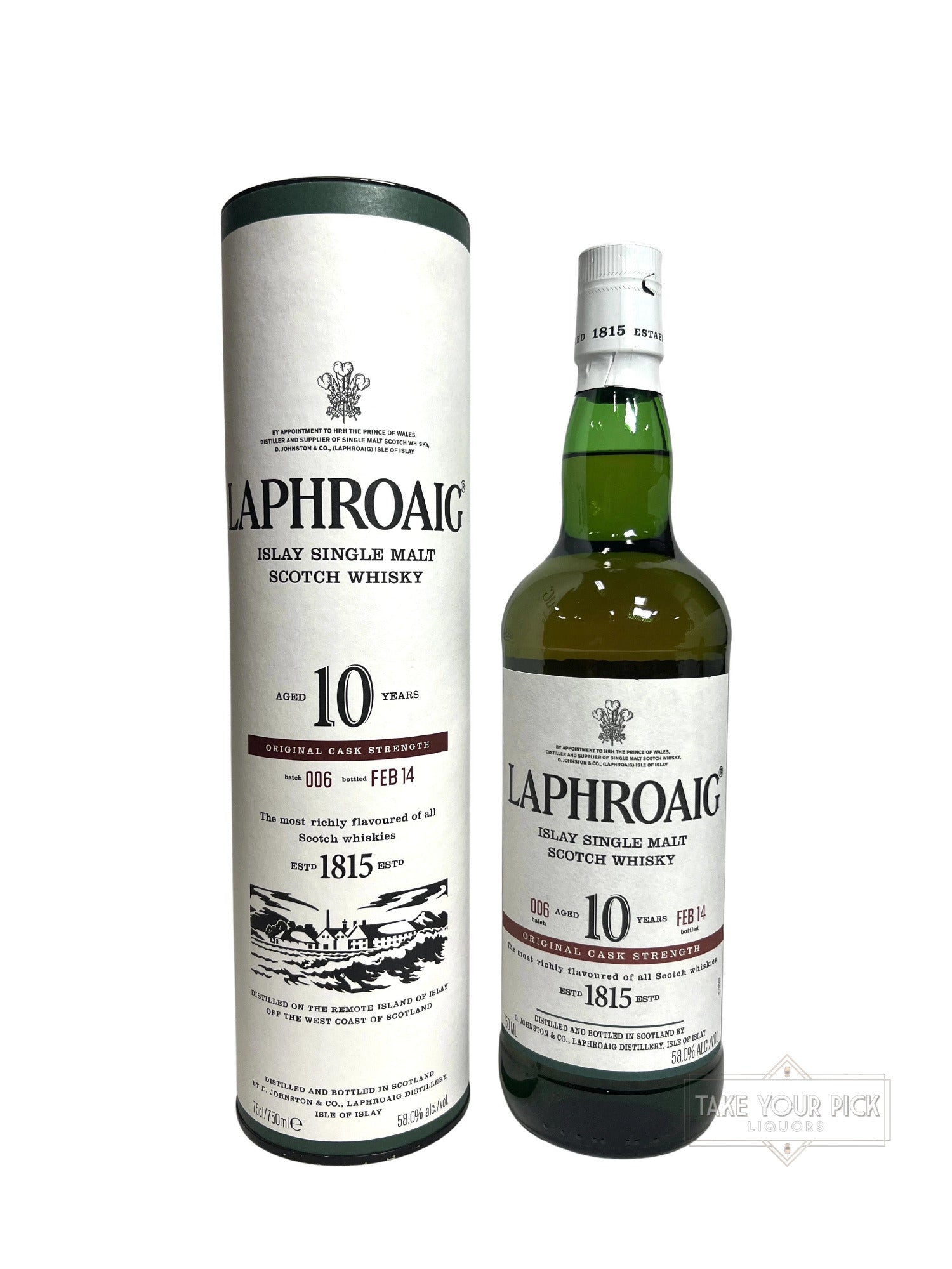Laphroaig 10 Years Cask Strength 2014 - 116 Proof