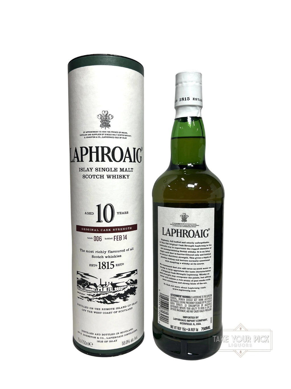Laphroaig 10 Years Cask Strength 2014 - 116 Proof