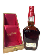 Maker's Mark Red Wax 1972 with wooden box - 90 Proof