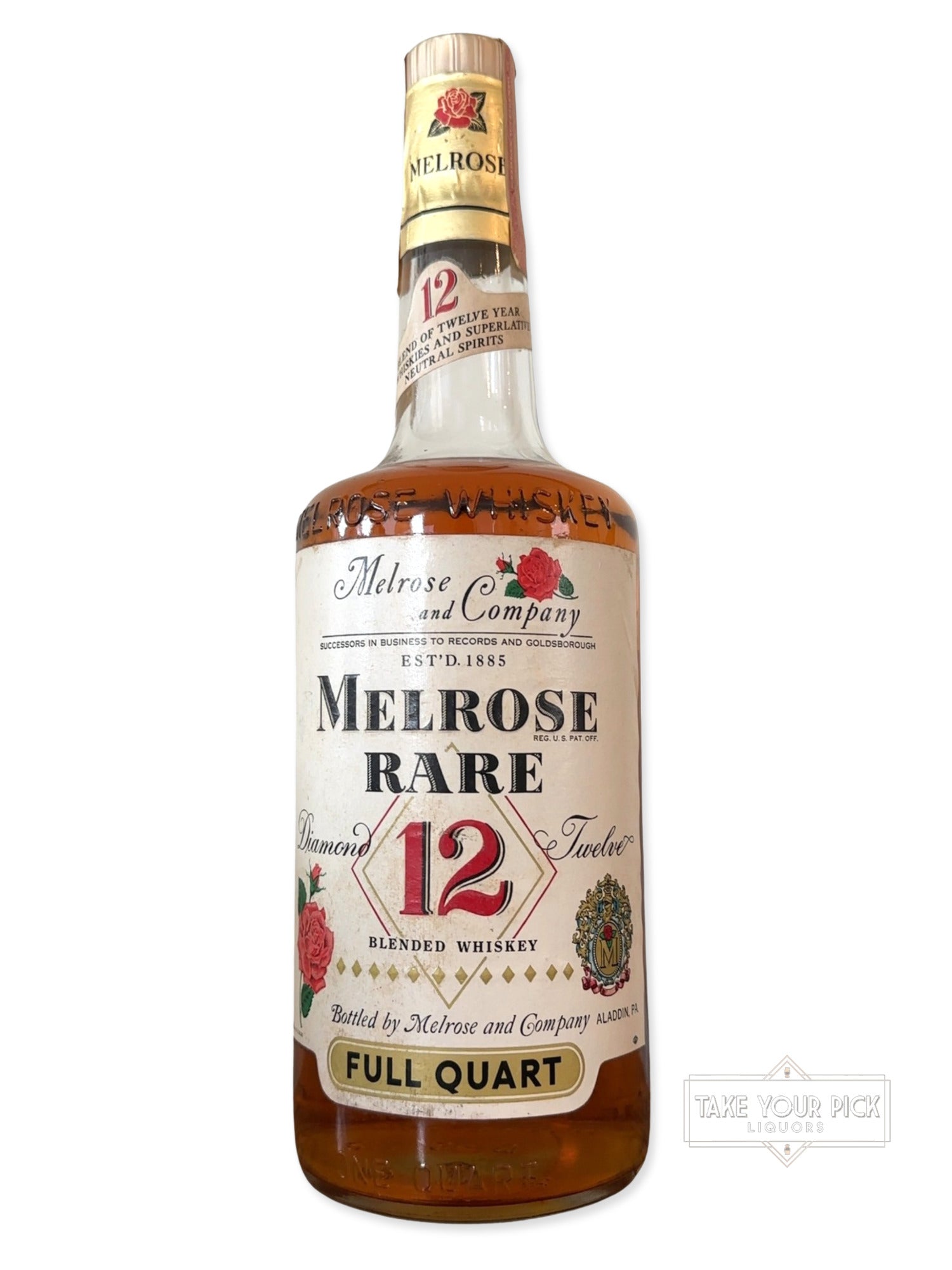 Melrose and Company Melrose Rare 12 Blended Whiskey 86 Proof