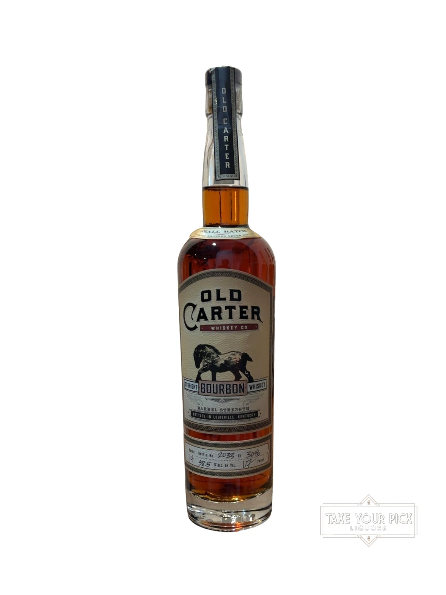 Old Carter Straight Bourbon Whiskey 117 Proof 750ml Batch 14