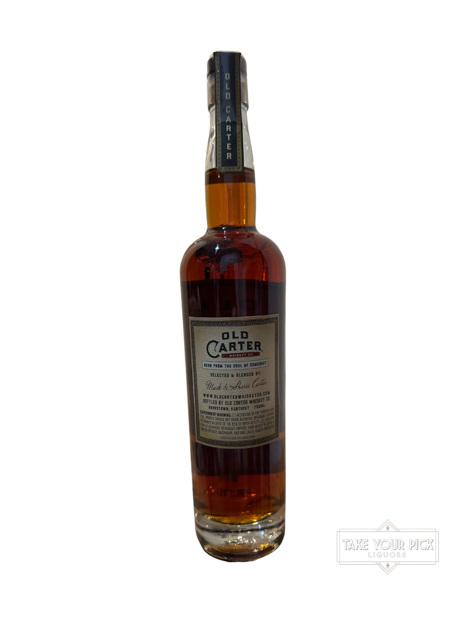 Old Carter Straight Bourbon Whiskey Barrel Strength 117.2 Proof 750ml Batch 7