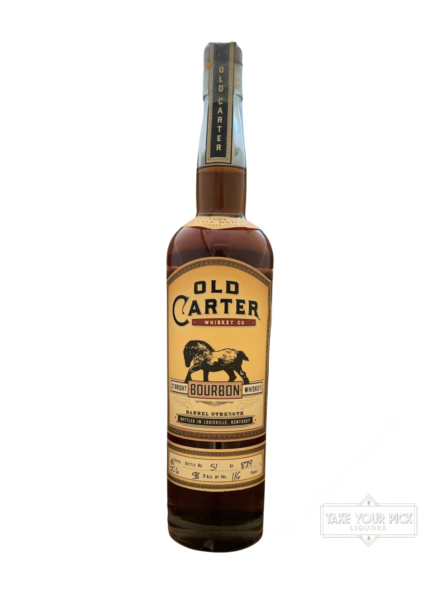 Old Carter Whiskey Co. Old Carter Straight Bourbon Whiskey 116 Proof