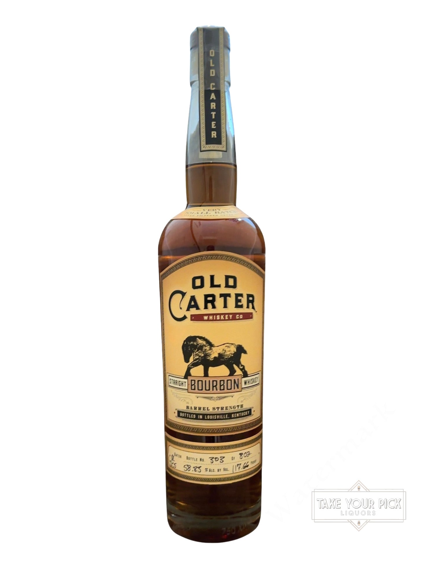 Old Carter Whiskey Co. Old Carter Straight Bourbon Whiskey 117.66 Proof