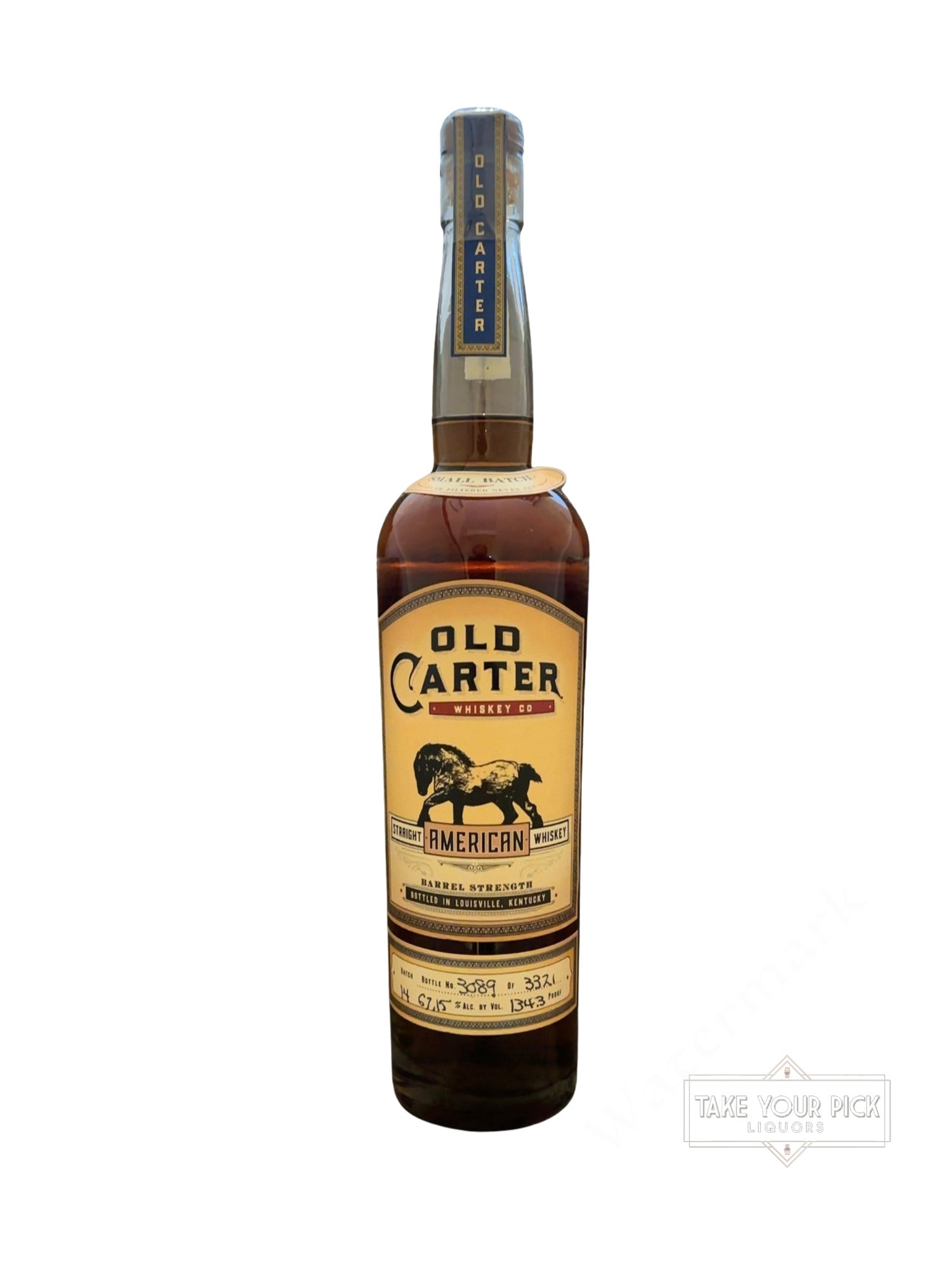 Old Carter Whiskey Co Old Carter Straight American Whiskey Barrel Strength 134.3 Proof