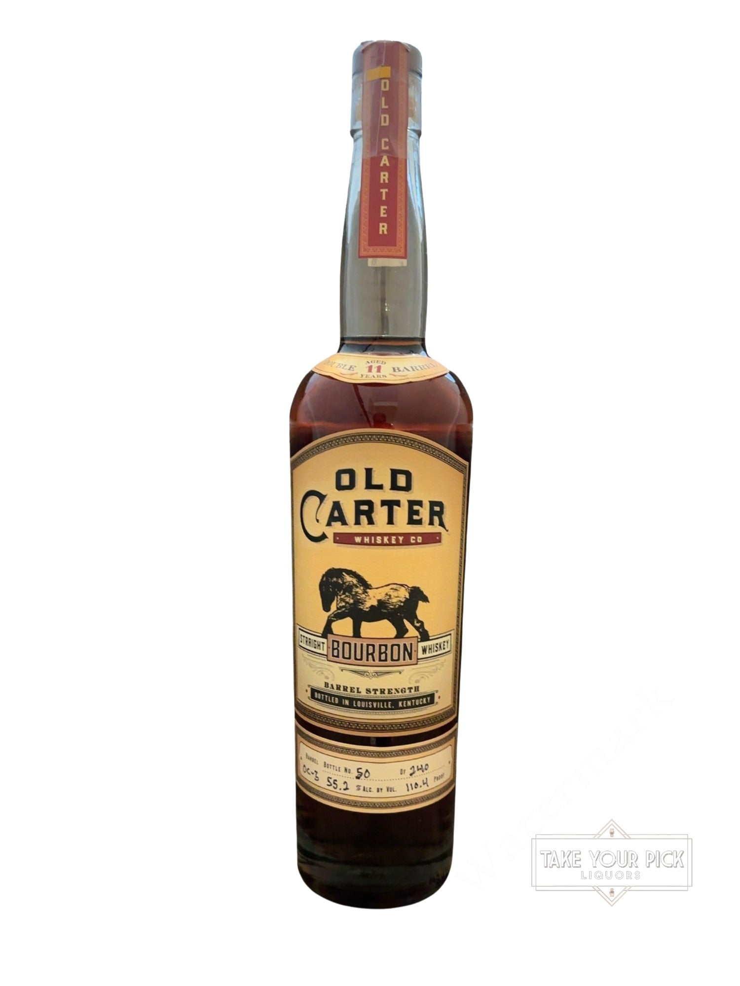 Old Carter Whiskey Co Old Carter Straight Bourbon Whiskey Barrel Strength 110.4 Proof