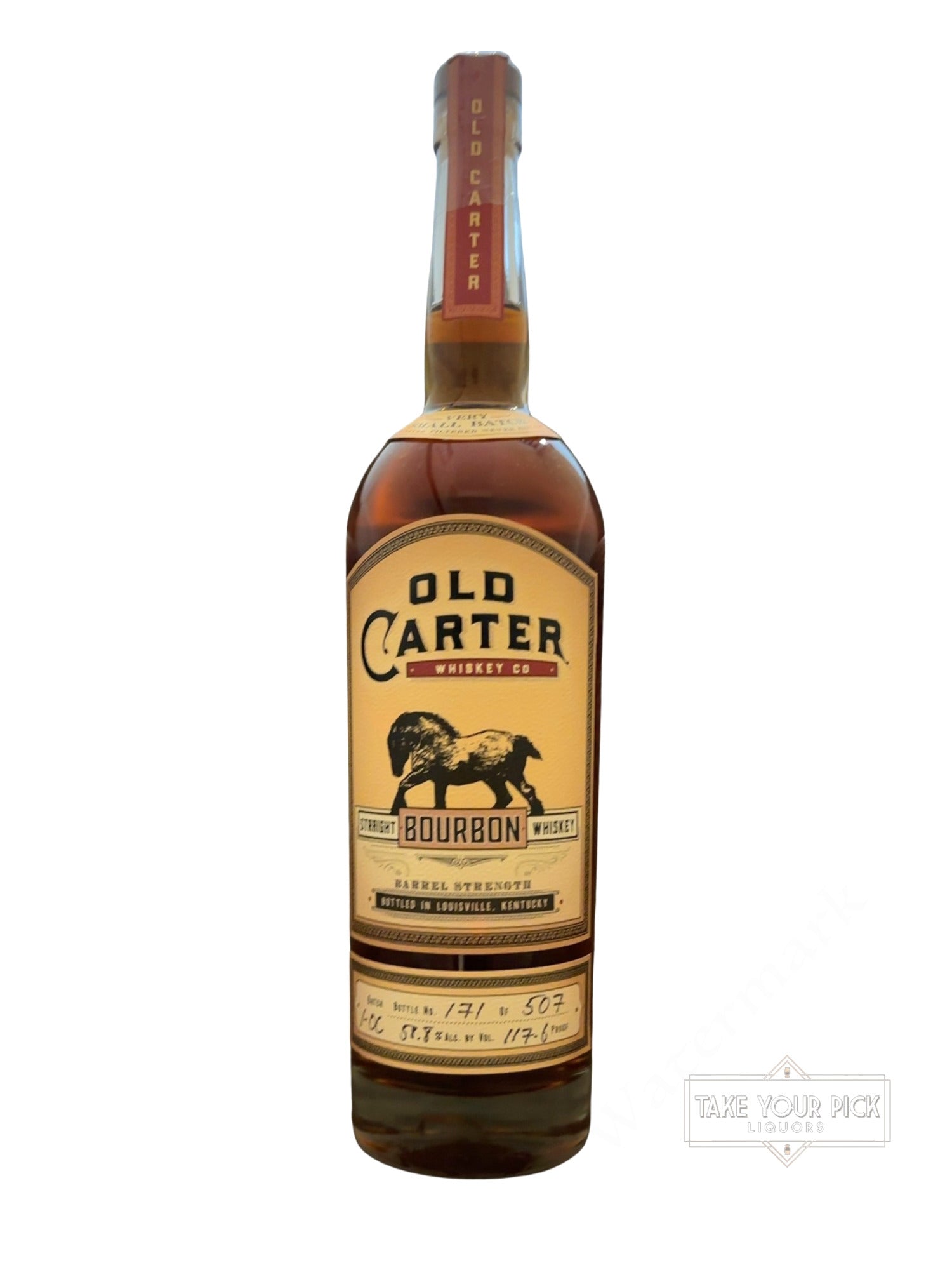Old Carter Whiskey Co Old Carter Straight Bourbon Whiskey Barrel Strength 117.6 Proof