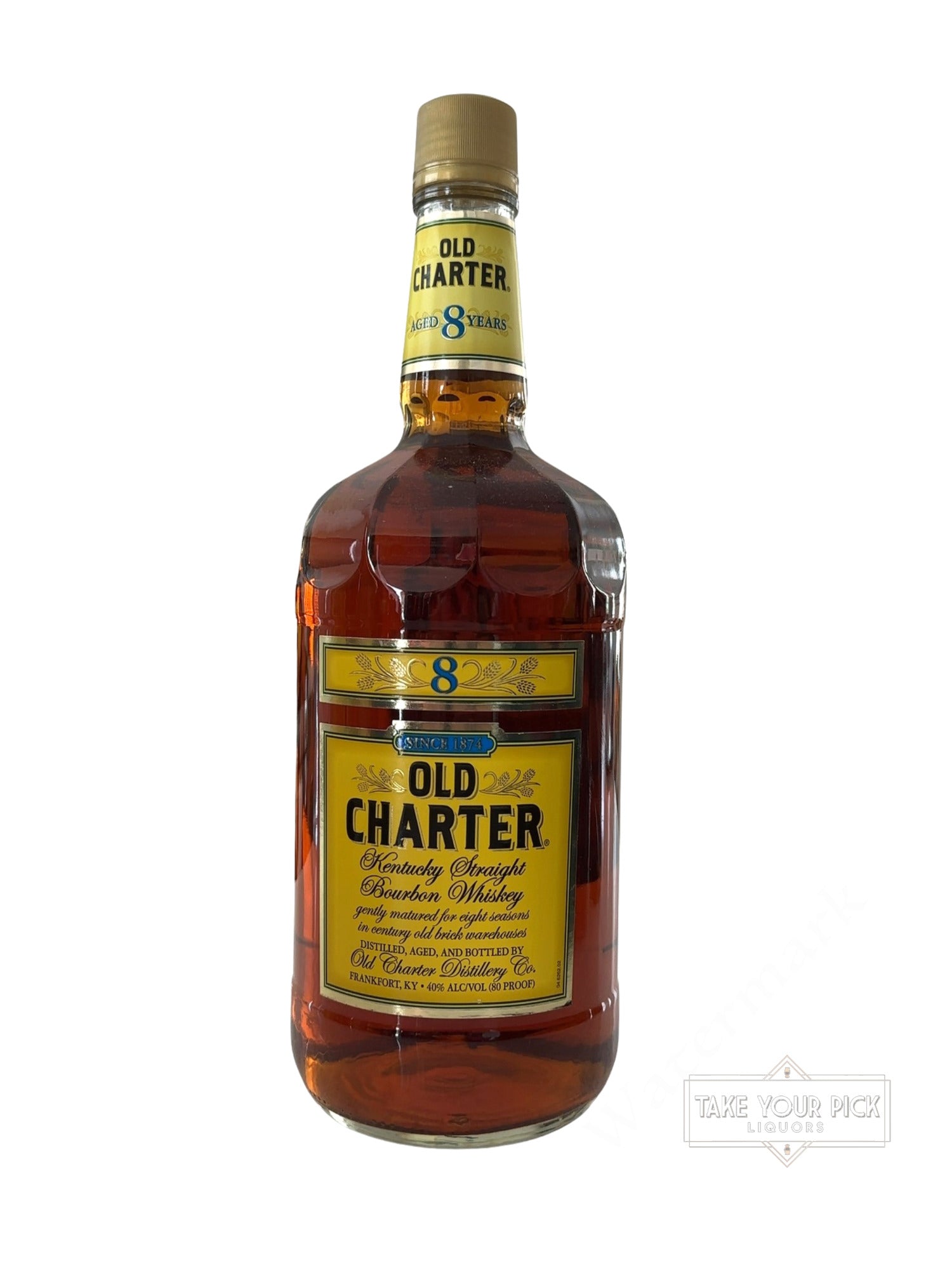 Old Charter Distillery Co. Old Charter Kentucky Straight Bourbon Whiskey 80 Proof 1.75ml