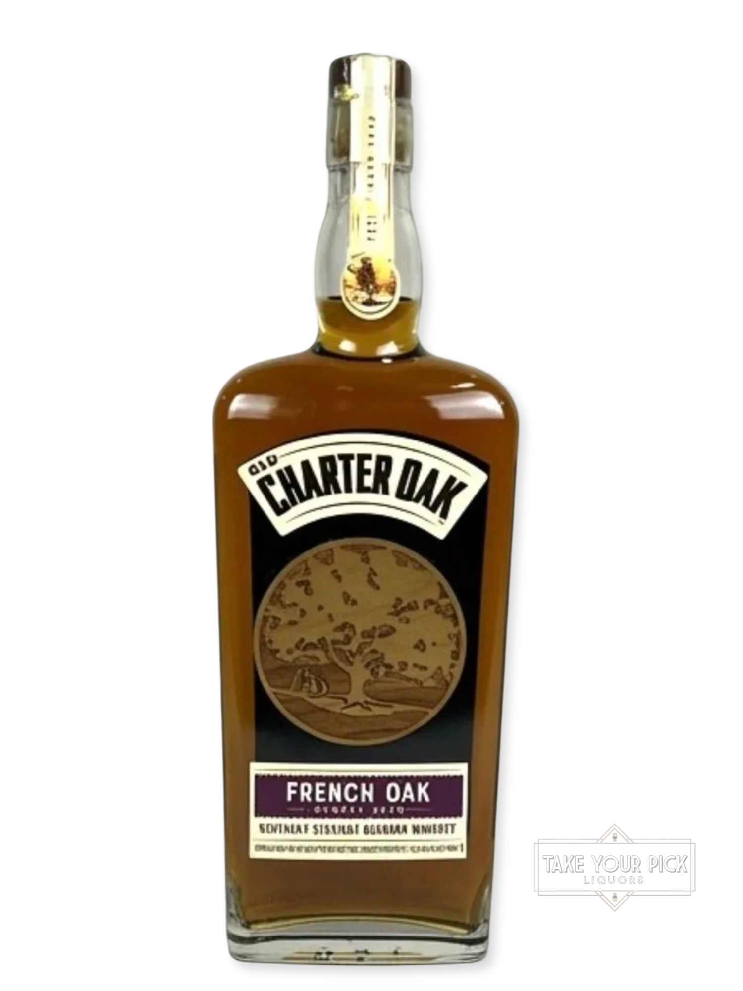 Old Charter Oak French Oak Barrel Aged Kentucky Straight Bourbon Whiskey - 92 Proof
